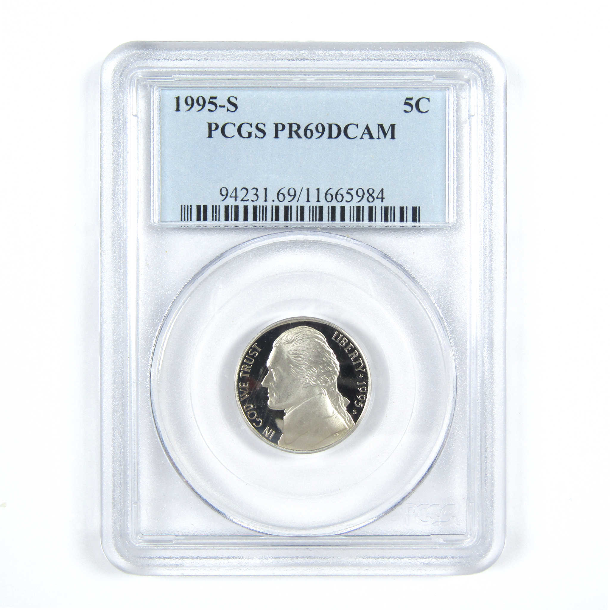 1995 S Jefferson Nickel PR 69 DCAM PCGS 5c Proof Coin SKU:CPC7444