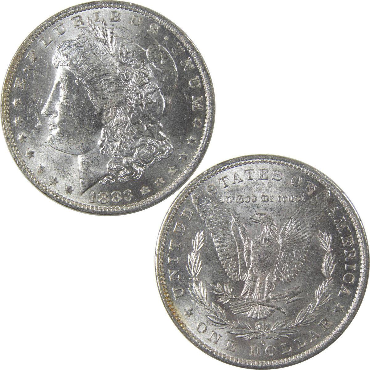 1883 O Morgan Silver Dollar Uncirculated Mint State $1 Coin SKU:I24845 - Morgan coin - Morgan silver dollar - Morgan silver dollar for sale - Profile Coins & Collectibles