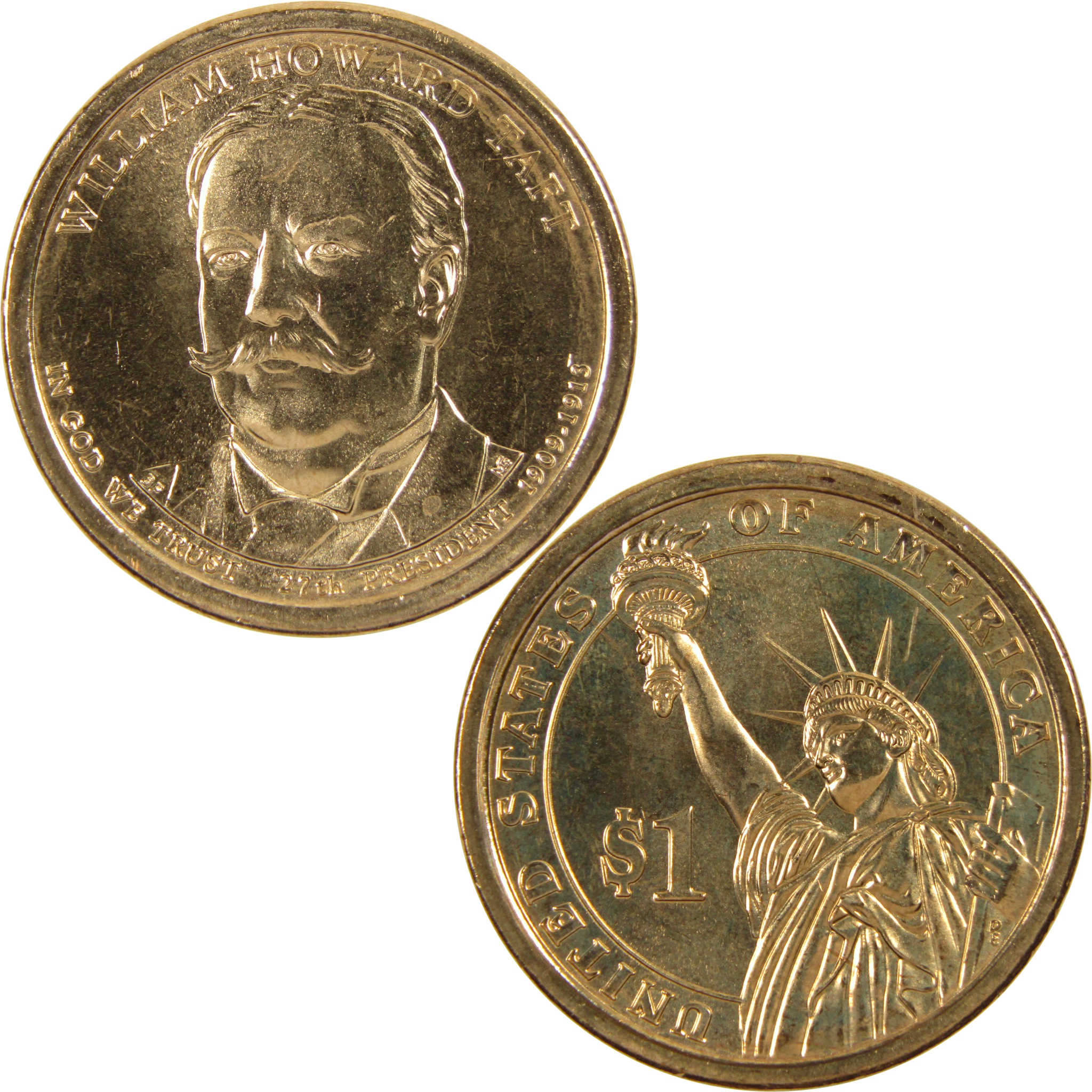 2013 D William H Taft Presidential Dollar BU Uncirculated $1 Coin