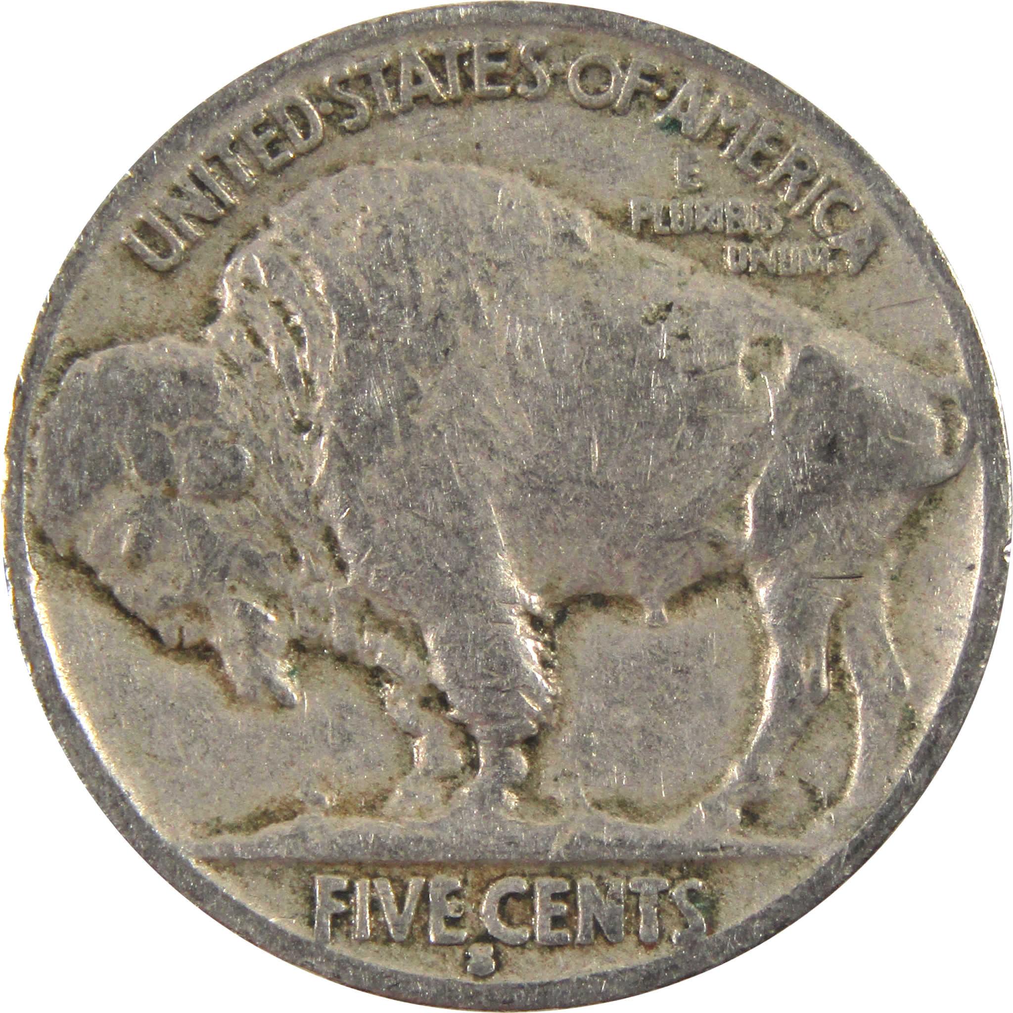 1935 S Indian Head Buffalo Nickel AG About Good 5c Coin