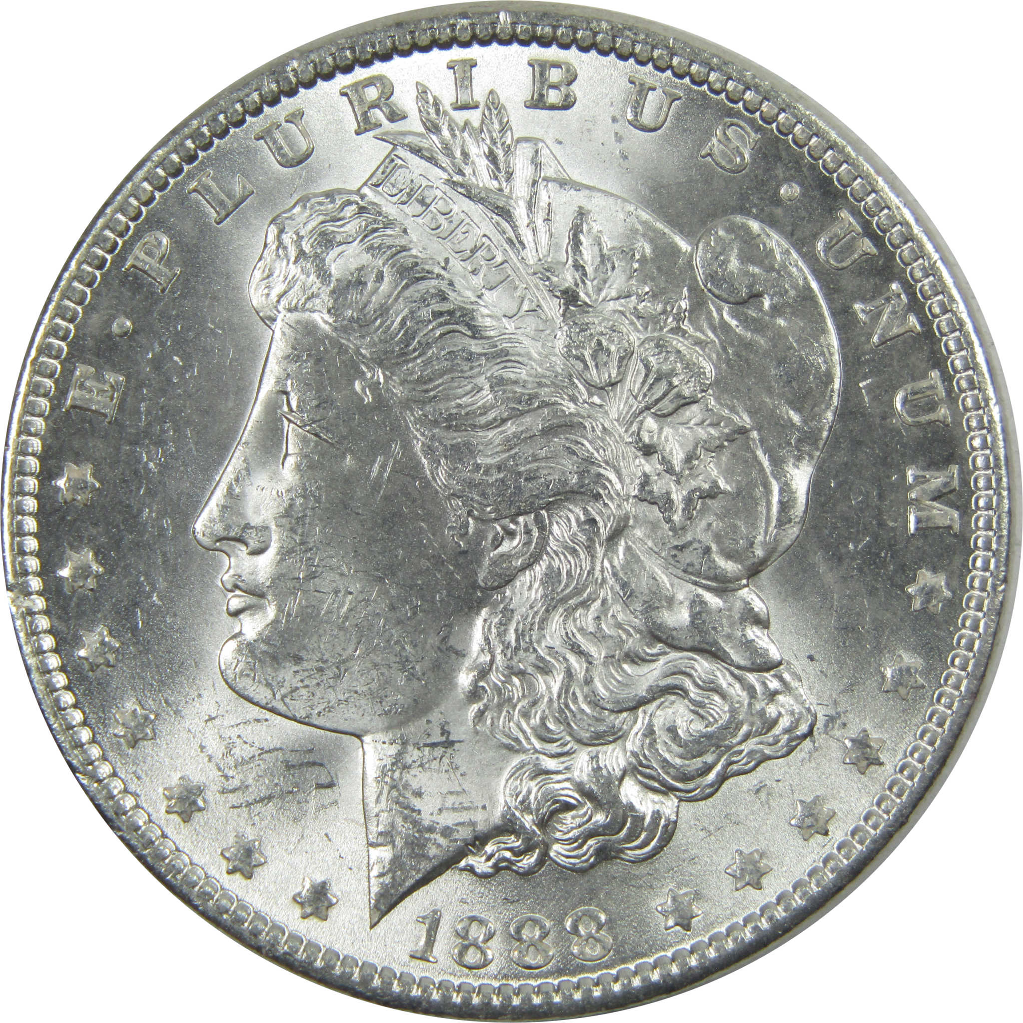 1888 Morgan Dollar BU Choice Uncirculated Silver $1 Coin SKU:I15473 - Morgan coin - Morgan silver dollar - Morgan silver dollar for sale - Profile Coins & Collectibles