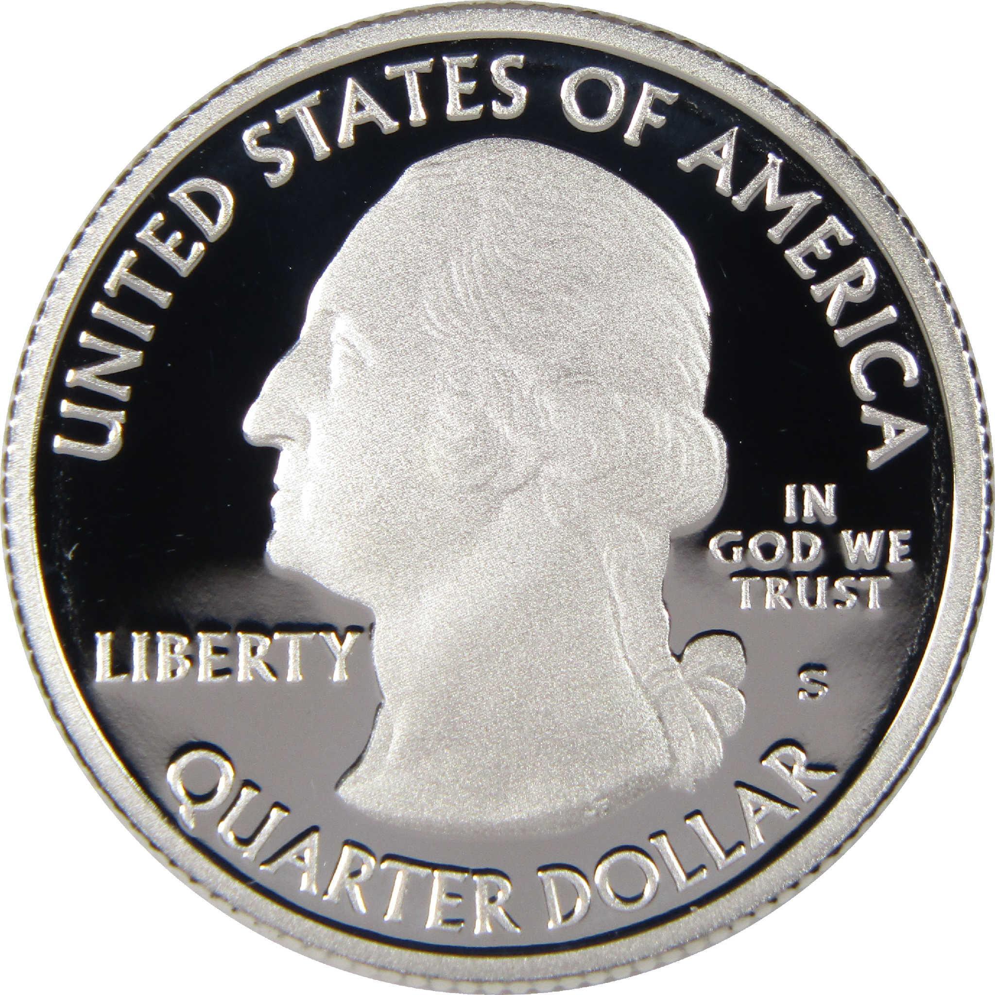 United States Washington quarter dollar coin, proof finish collectible currency