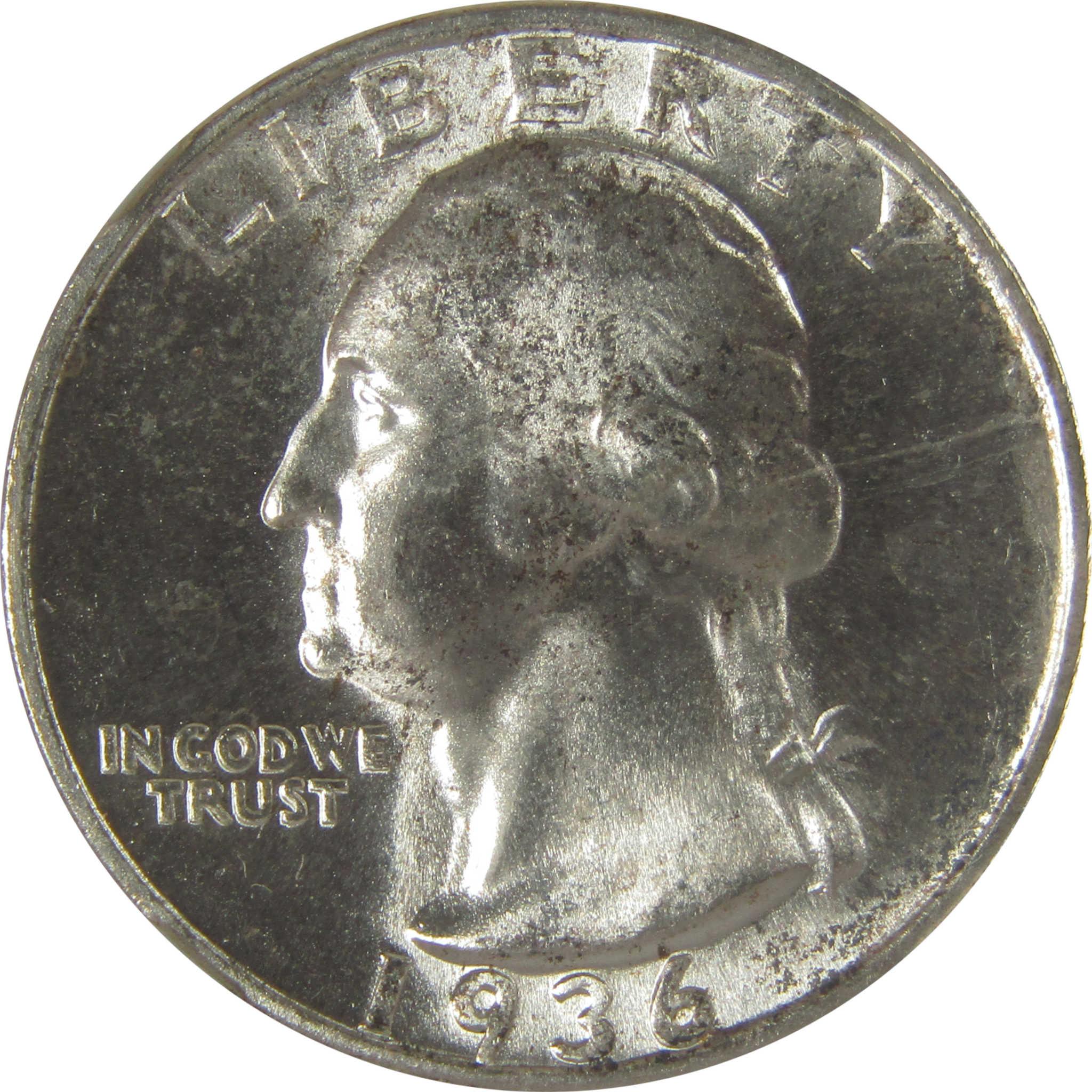 1936 S Washington Quarter MS 65 NGC Original Bag Fragment SKU:I22585