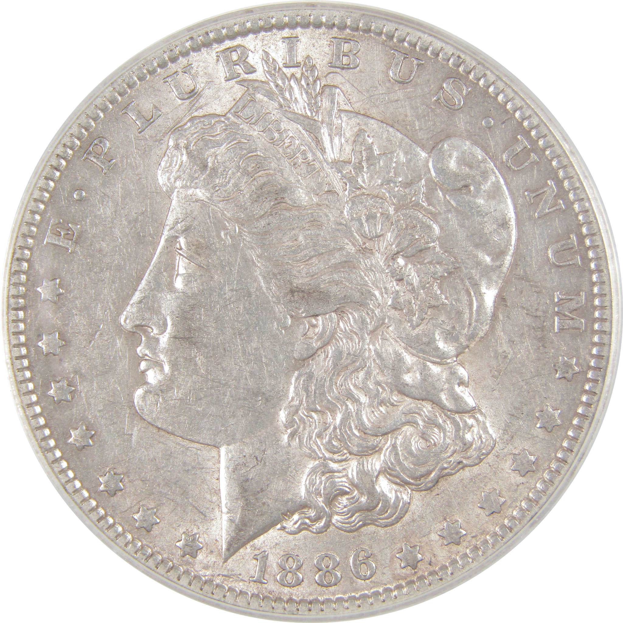 1886 O Morgan Dollar AU 50 ANACS Silver $1 Coin SKU:I16826 - Morgan coin - Morgan silver dollar - Morgan silver dollar for sale - Profile Coins & Collectibles