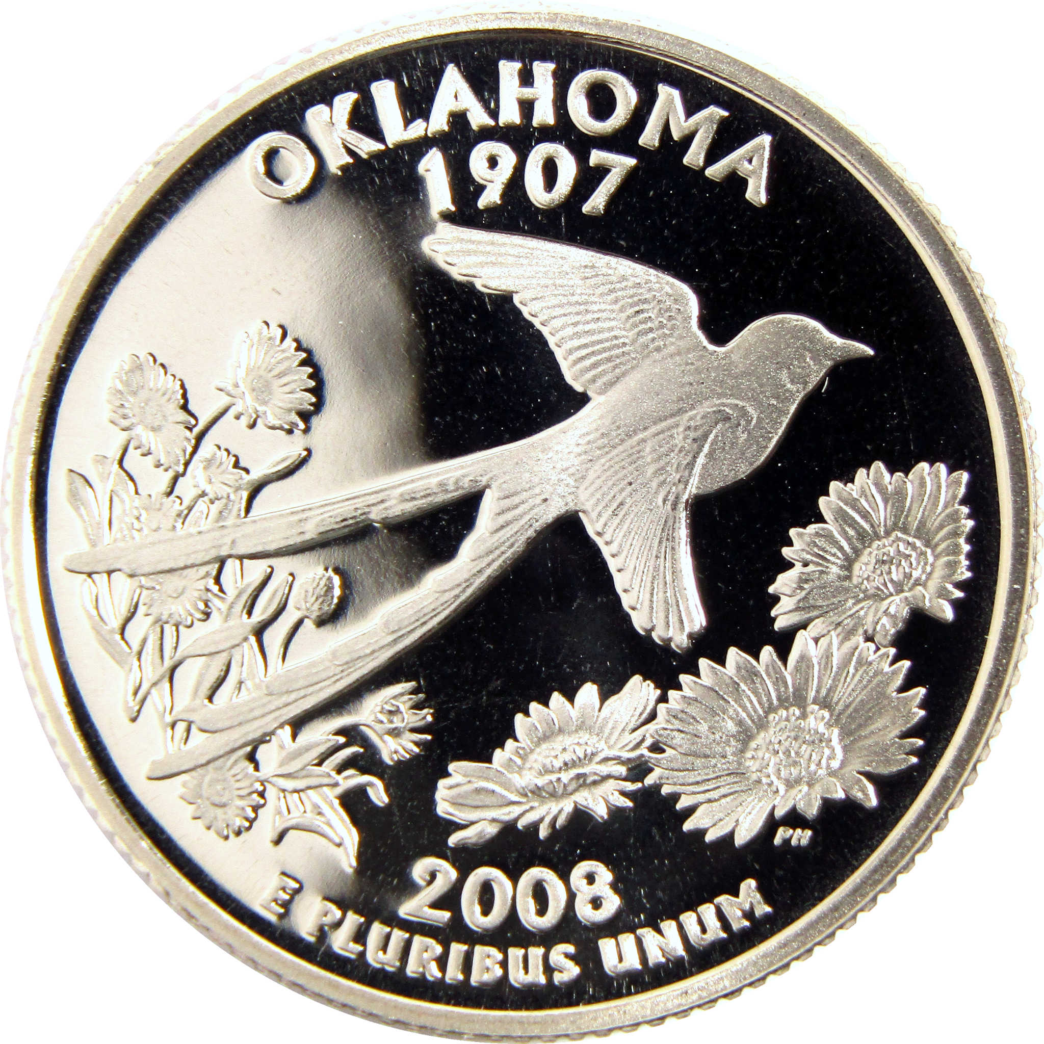 2008 S Oklahoma State Quarter Clad 25c Proof Coin