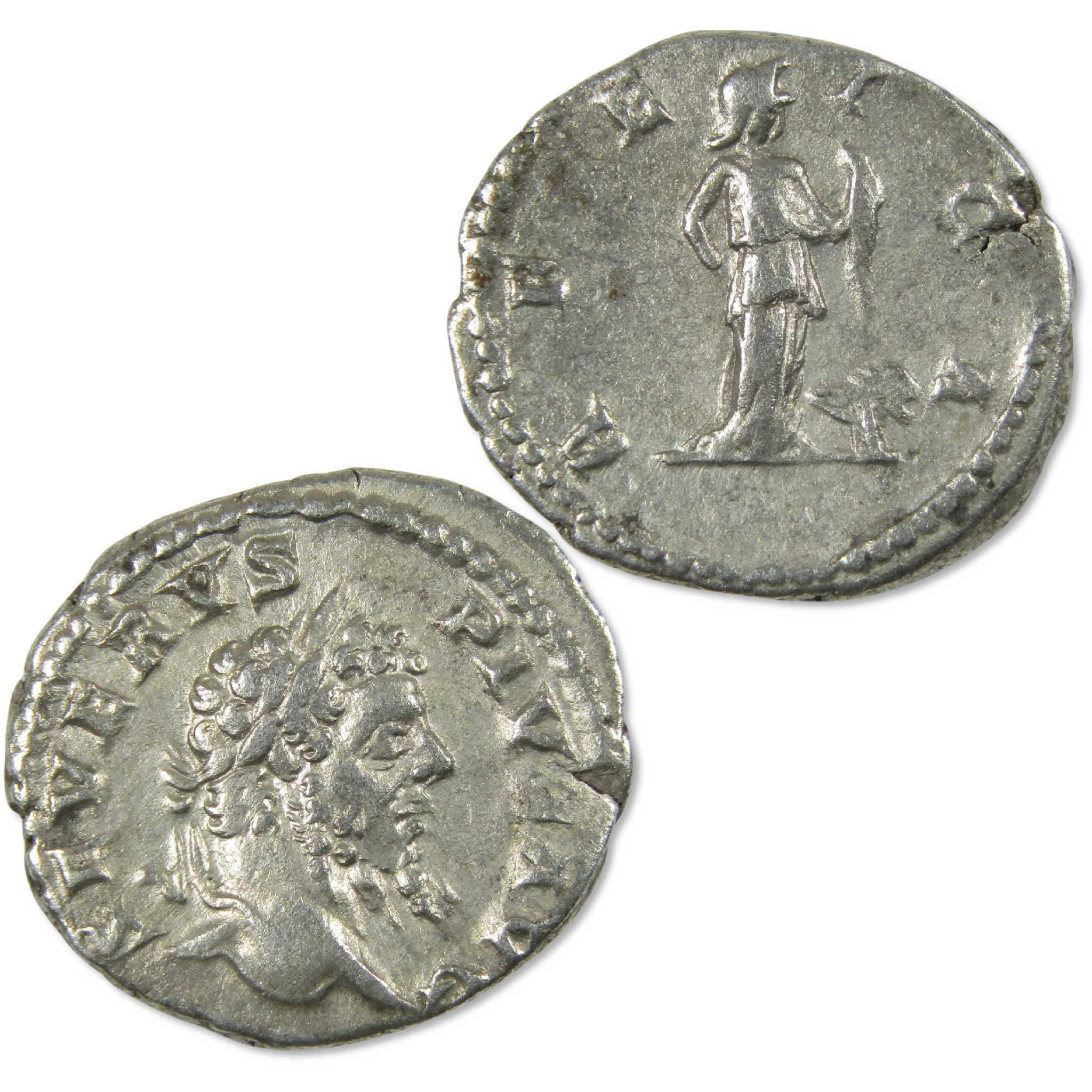 193-211 AD Septimius Severus Roman Empire Silver Denarius VF Ancient