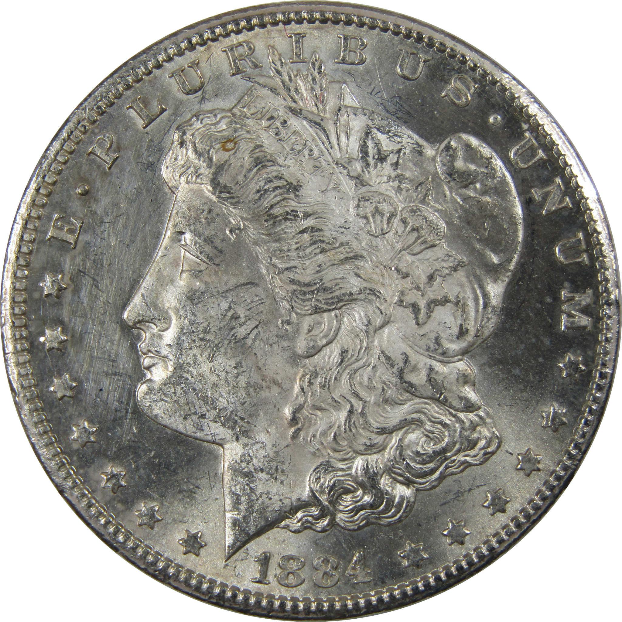 1884 CC Morgan Dollar Uncirculated Details Silver $1 Coin SKU:I23905 - Morgan coin - Morgan silver dollar - Morgan silver dollar for sale - Profile Coins & Collectibles