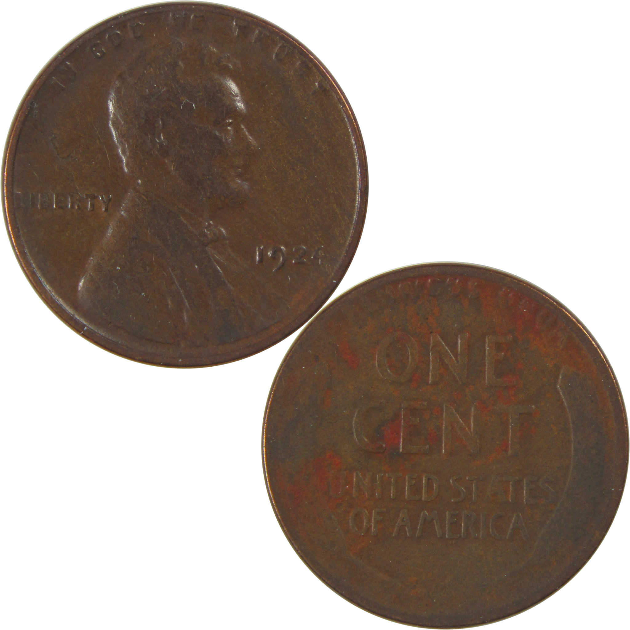 1924 D Lincoln Wheat Cent G Good Penny 1c Coin SKU:I23766