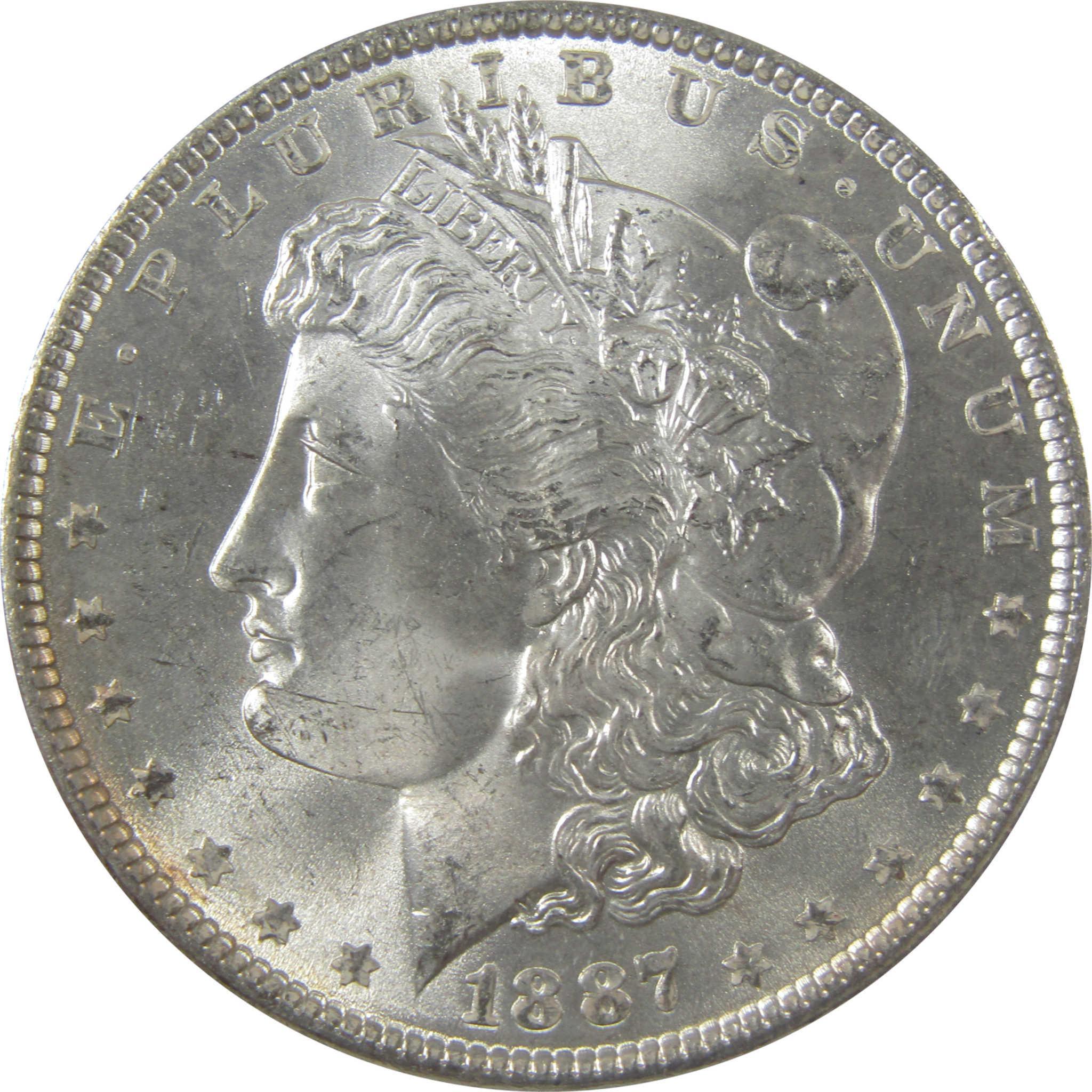 1887 Morgan Silver Dollar BU Choice Uncirculated Toned SKU:I24165