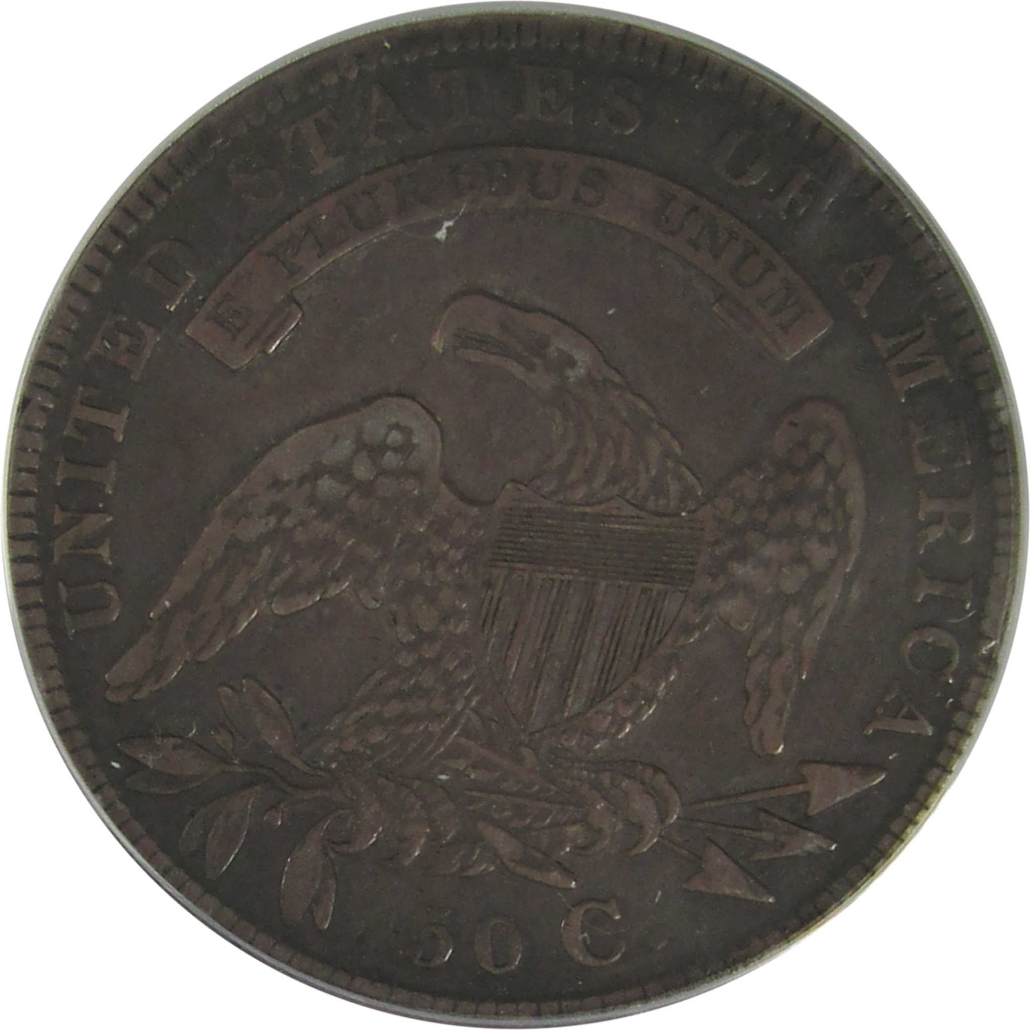 1834 Small Date Stars Letters Capped Bust 50C VF 25 ANACS SKU:I23032