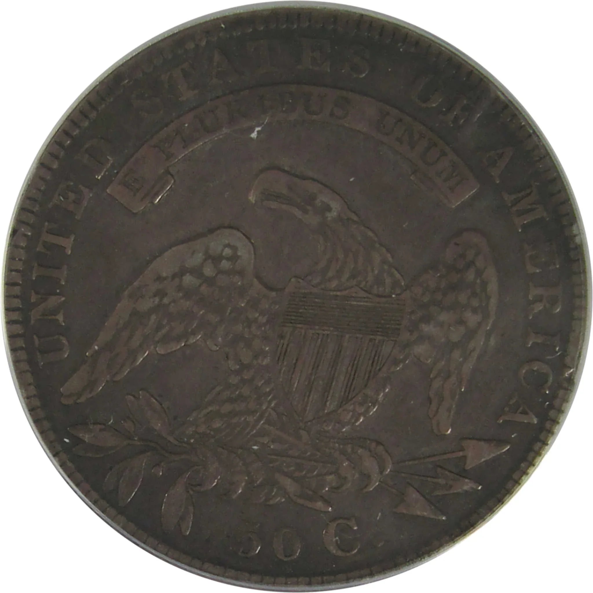 1834 Small Date Stars Letters Capped Bust 50C VF 25 ANACS SKU:I23032