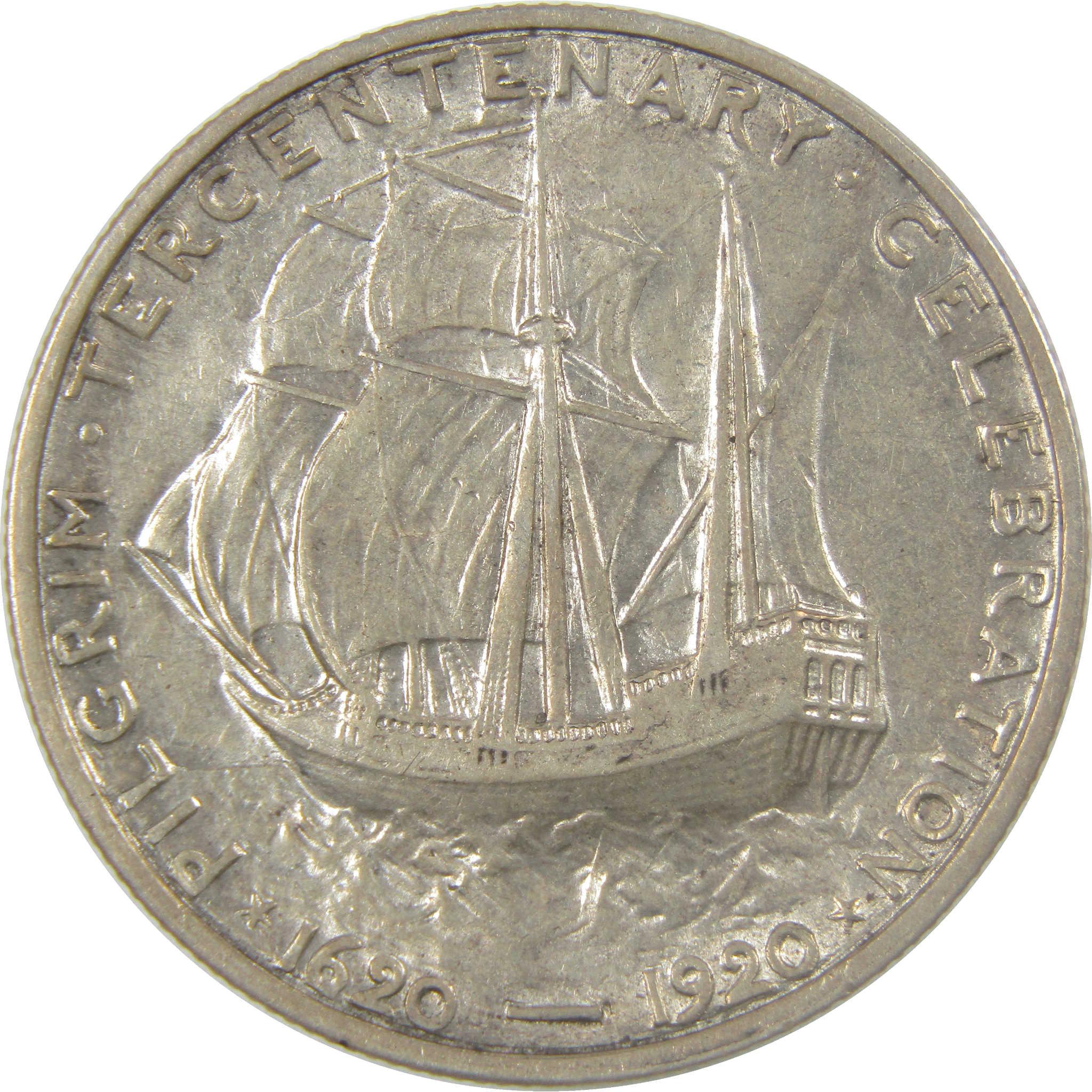 1920 Pilgrim Commemorative Silver Half Dollar XF EF Extremely Fine