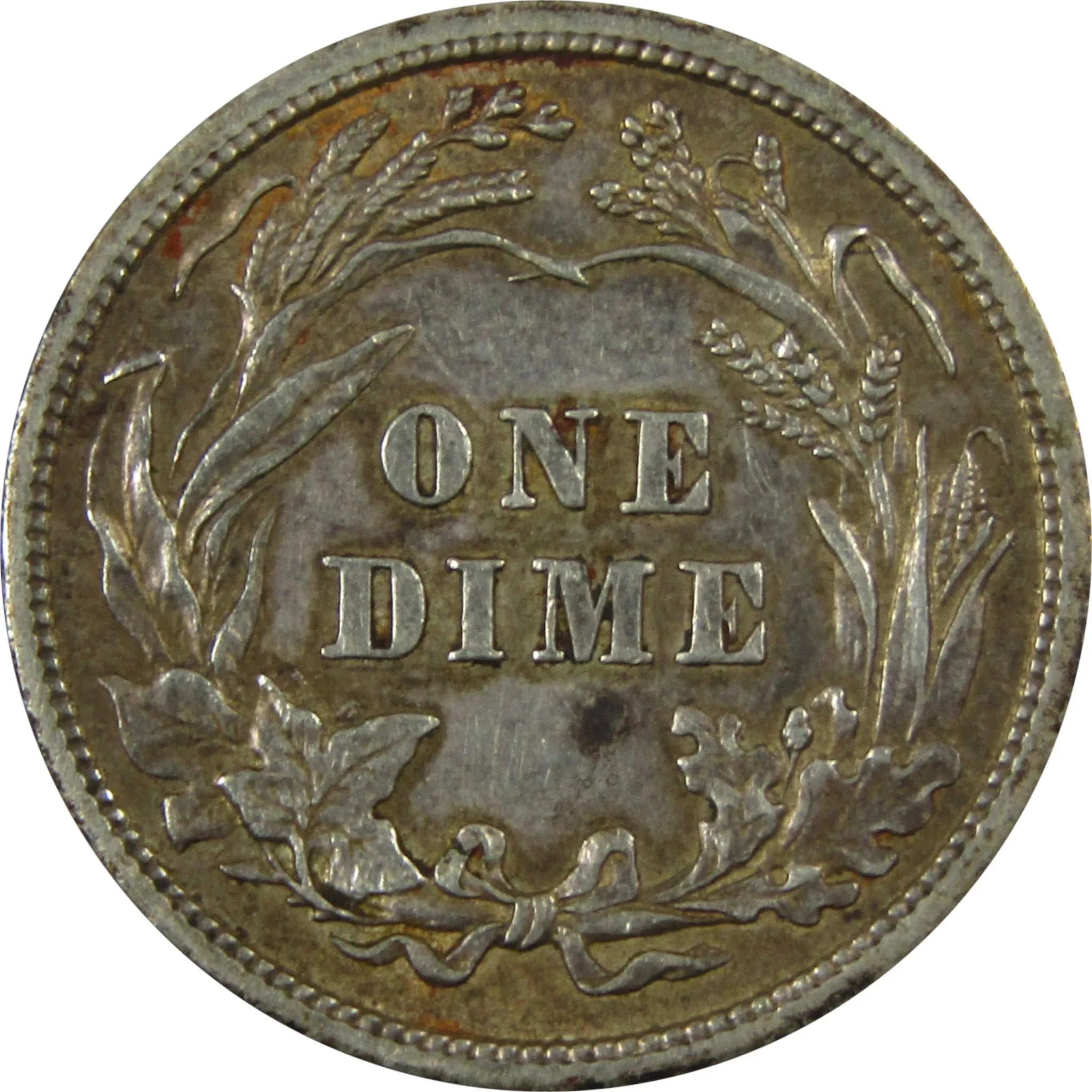 1909 Barber Silver Dime AU About Uncirculated 10c Coin SKU:CP1340