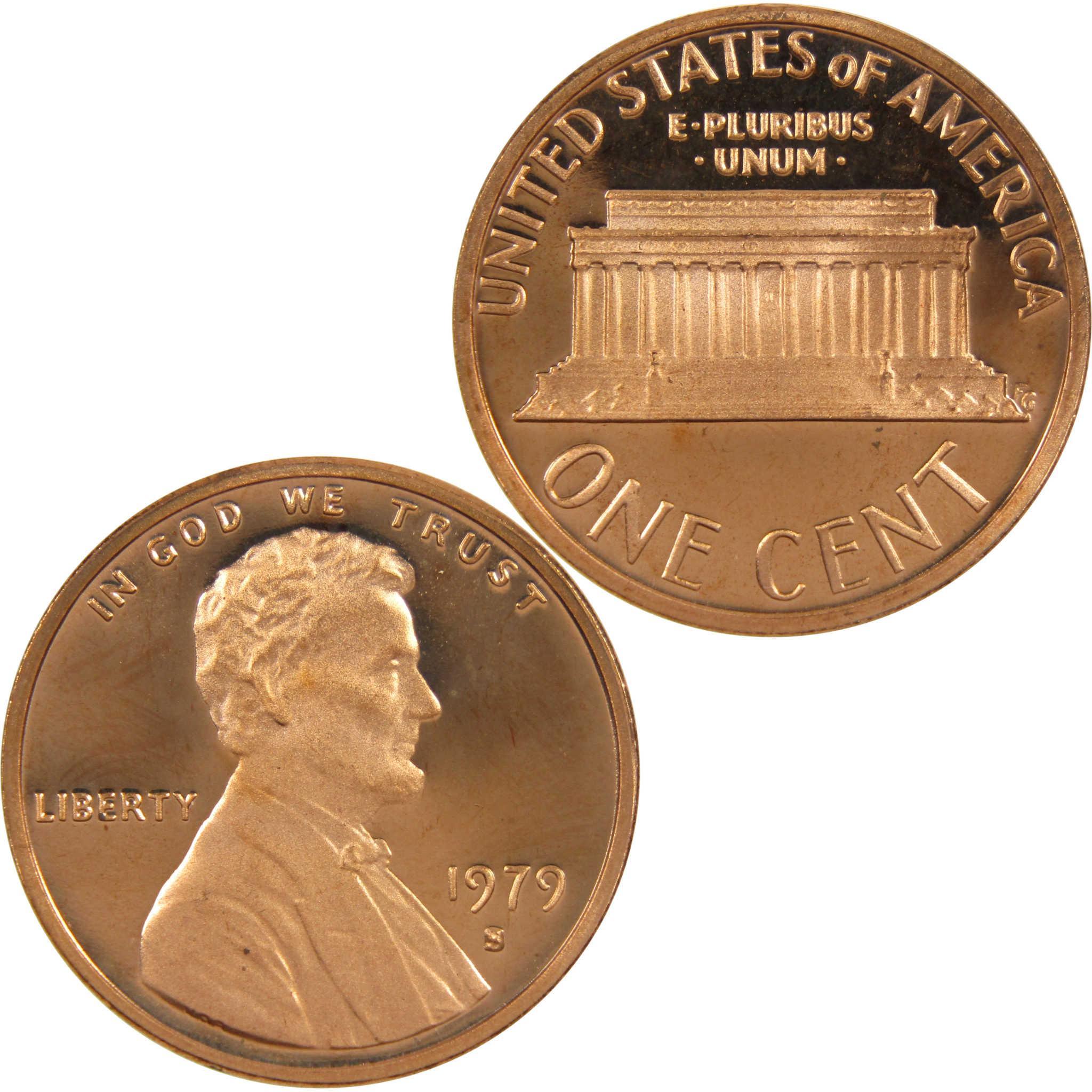 1979 S Type 1 Lincoln Memorial Cent Choice Proof Penny 1c Coin