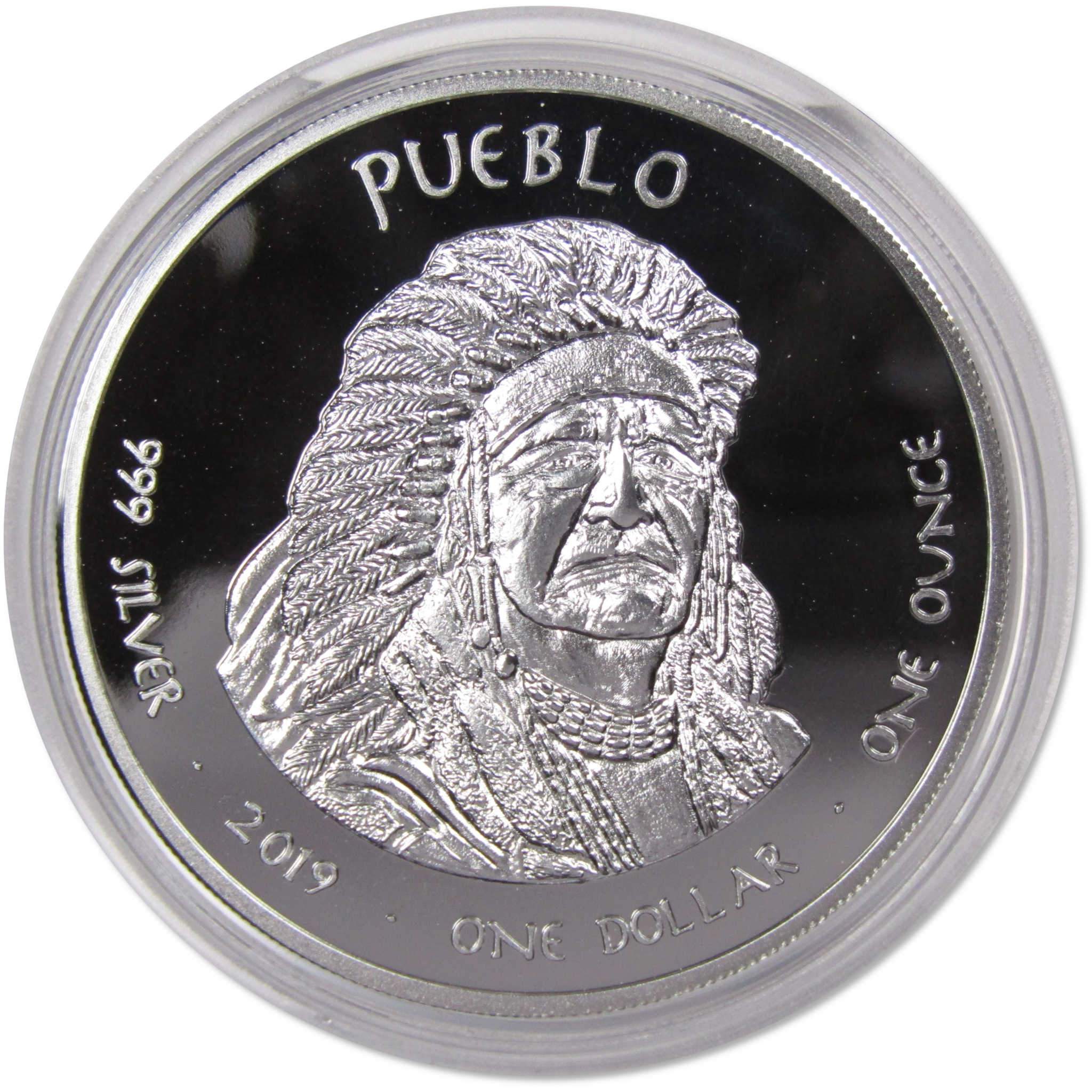 2019 Native American Jamul Pueblo Colorado Big Horn Sheep 1 oz Silver