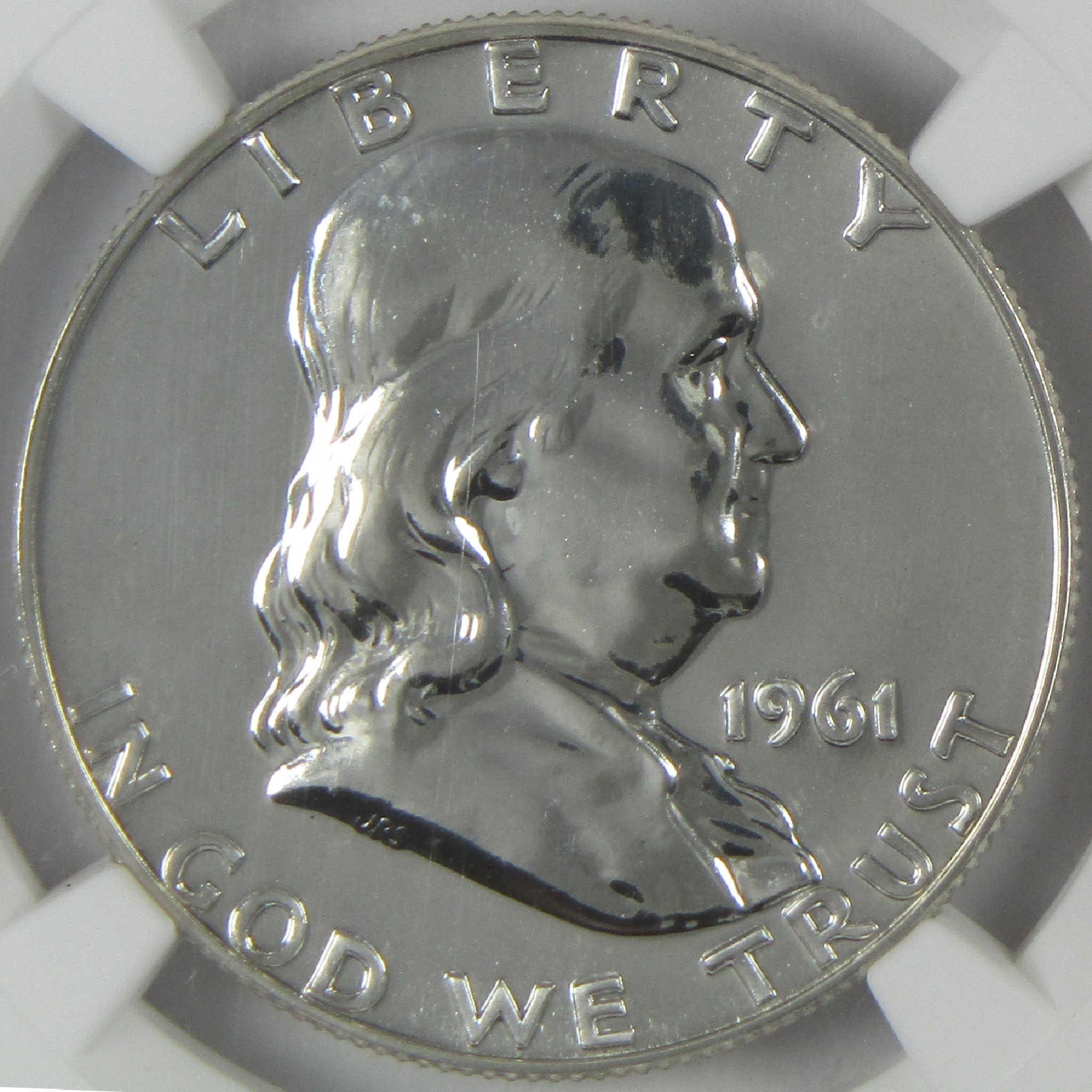 1961 Franklin Silver Half Dollar PF 69 NGC Proof 50c Coin Collectible