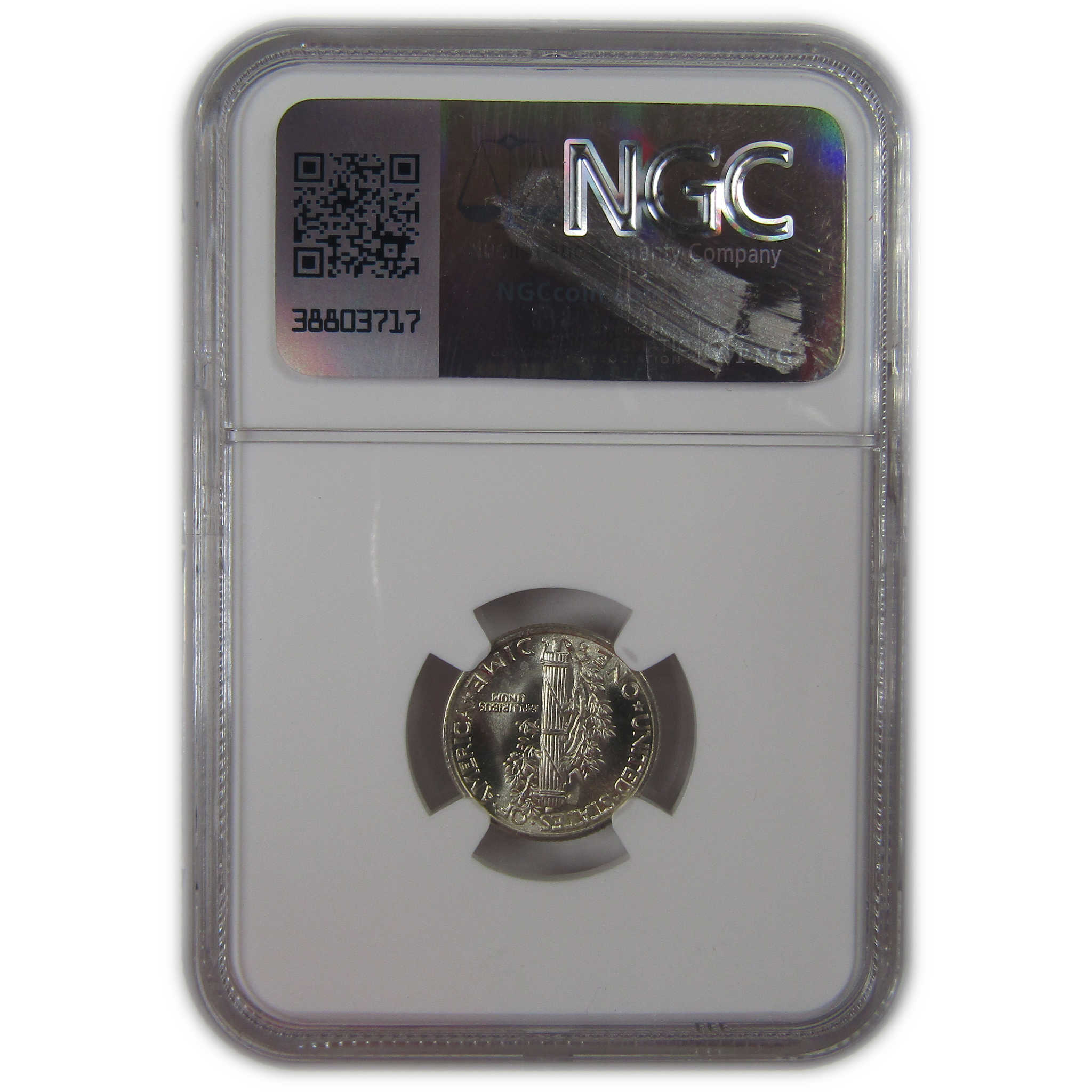 1937 S Mercury Dime MS 66 NGC Silver Uncirculated 10c Coin SKU:I23217