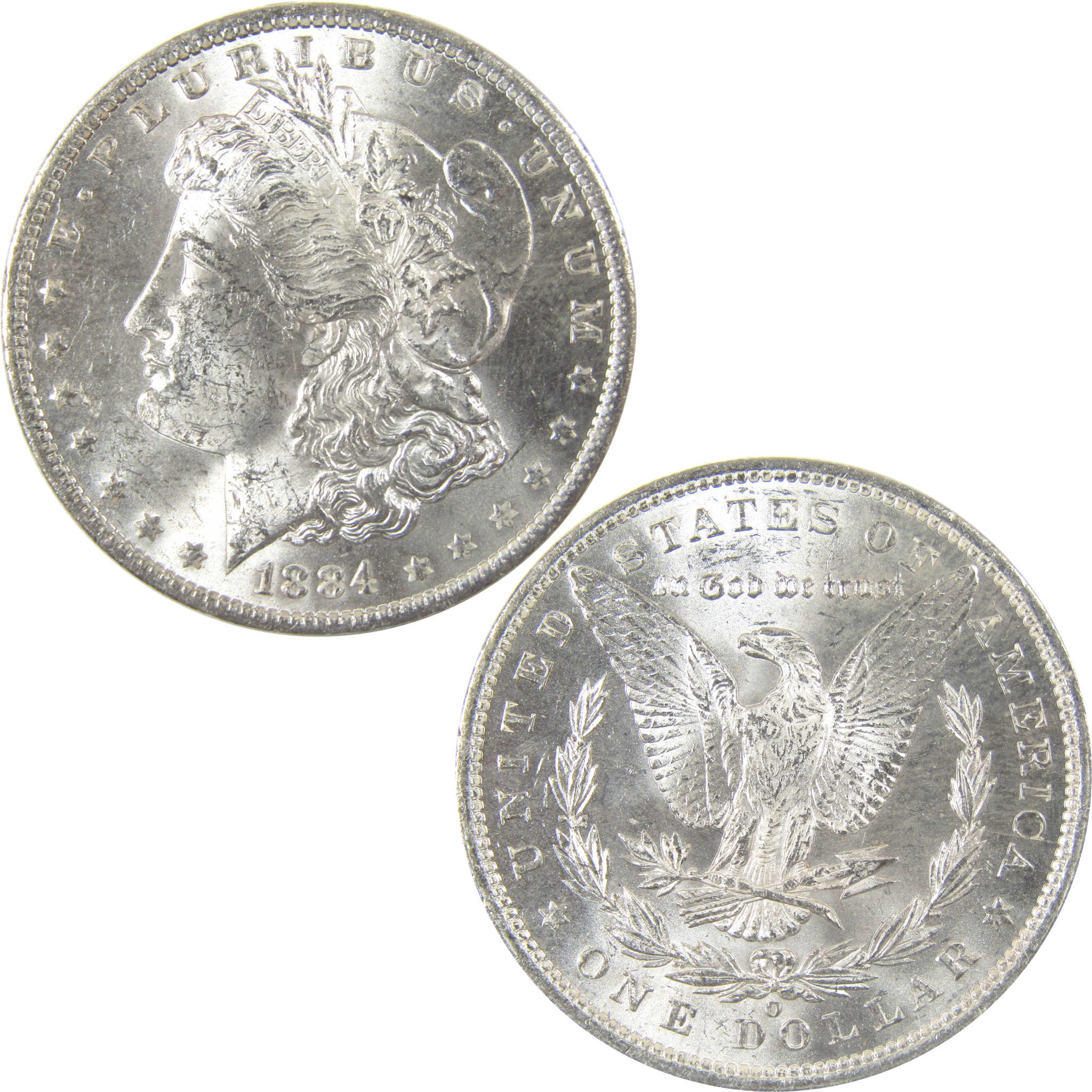 1884 O Morgan Silver Dollar Uncirculated Mint State $1 Coin SKU:I23895