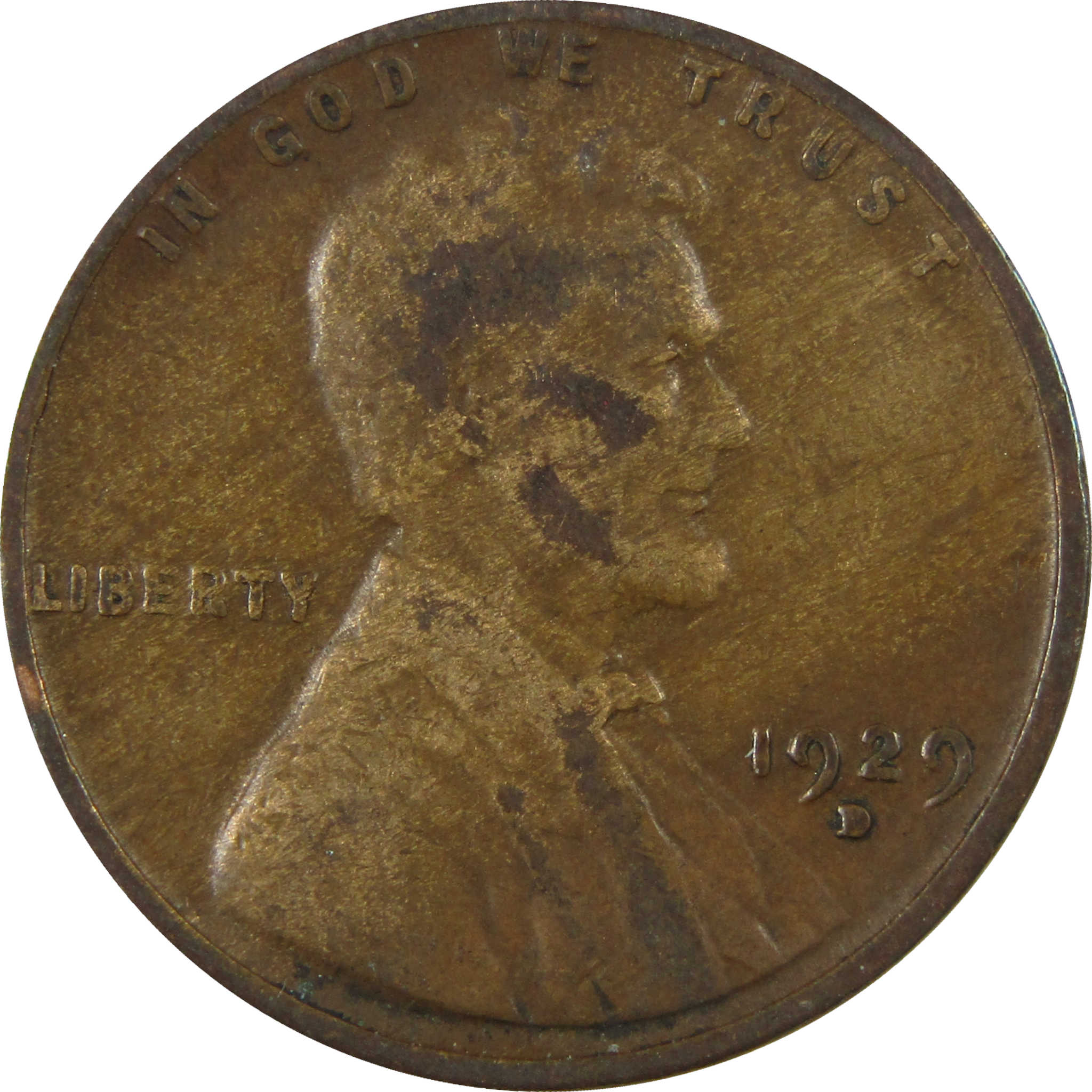1929 D Lincoln Wheat Cent VG Very Good Penny 1c Coin SKU:I27205