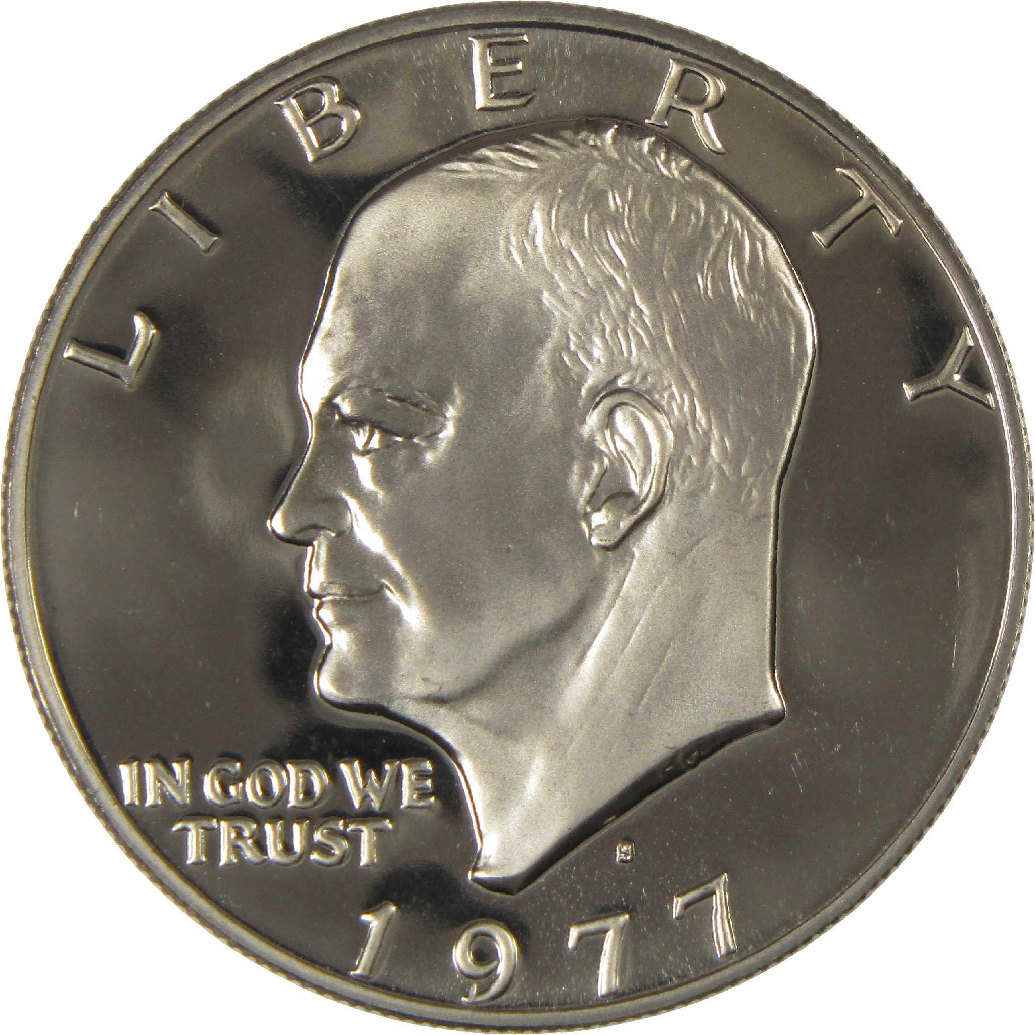 1977 S Eisenhower Dollar Clad Proof IKE $1 Coin Collectible