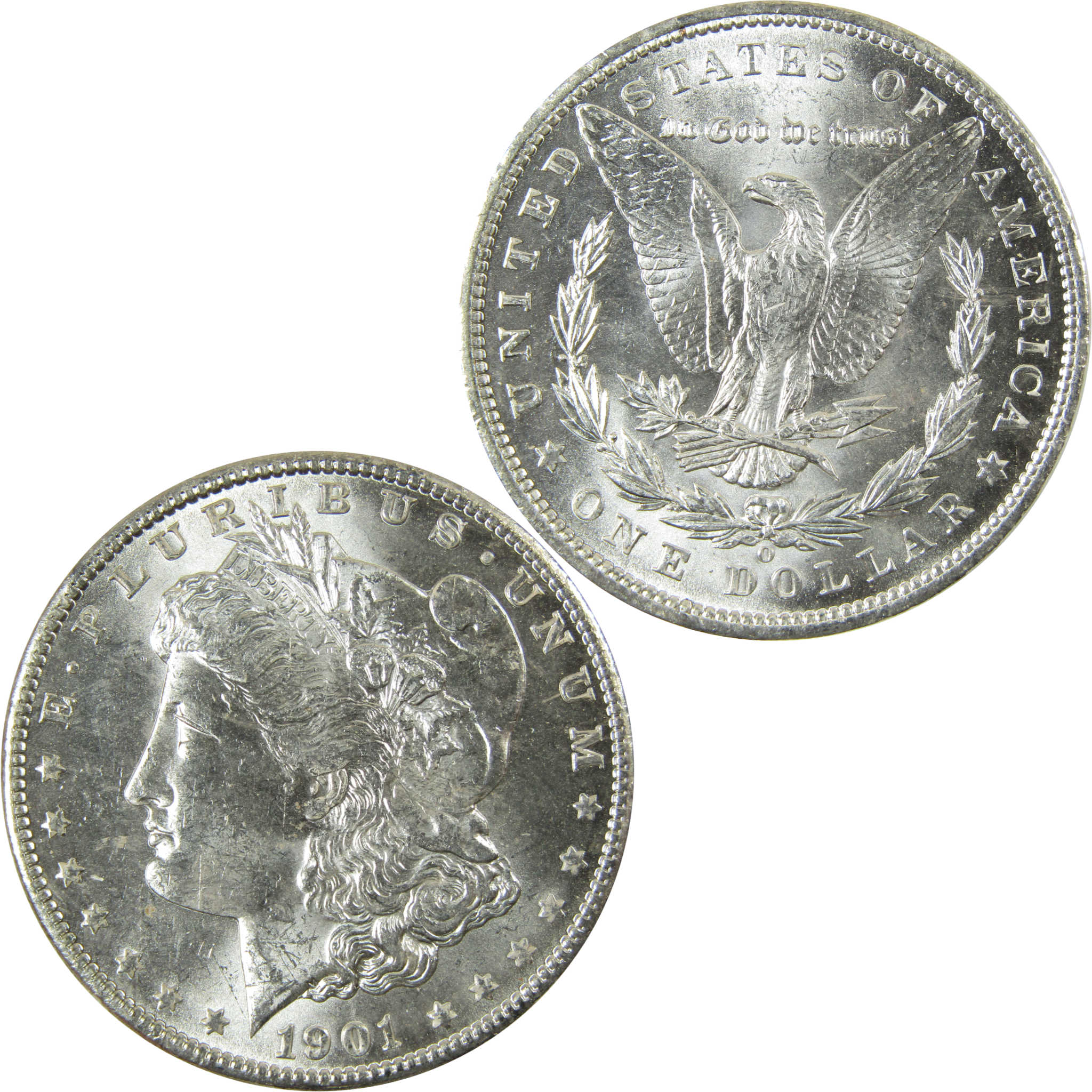 1901 O Morgan Silver Dollar Uncirculated Mint State $1 Coin SKU:I28491