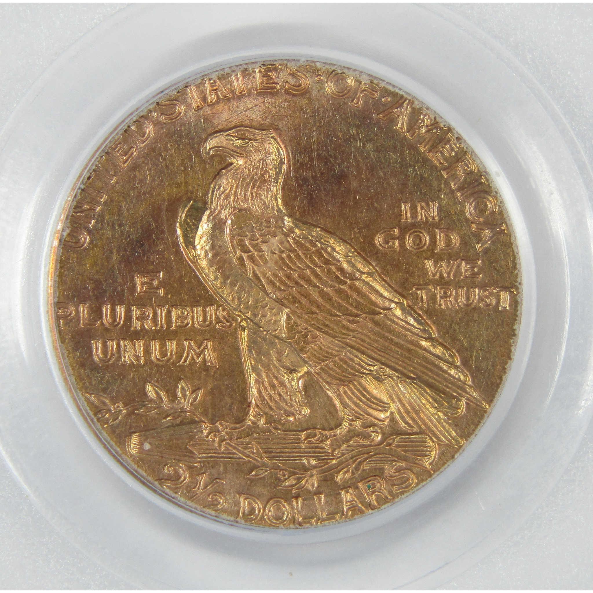 1909 $2.50 Indian Head Gold Quarter Eagle MS 63 PCGS Coin SKU:CP325