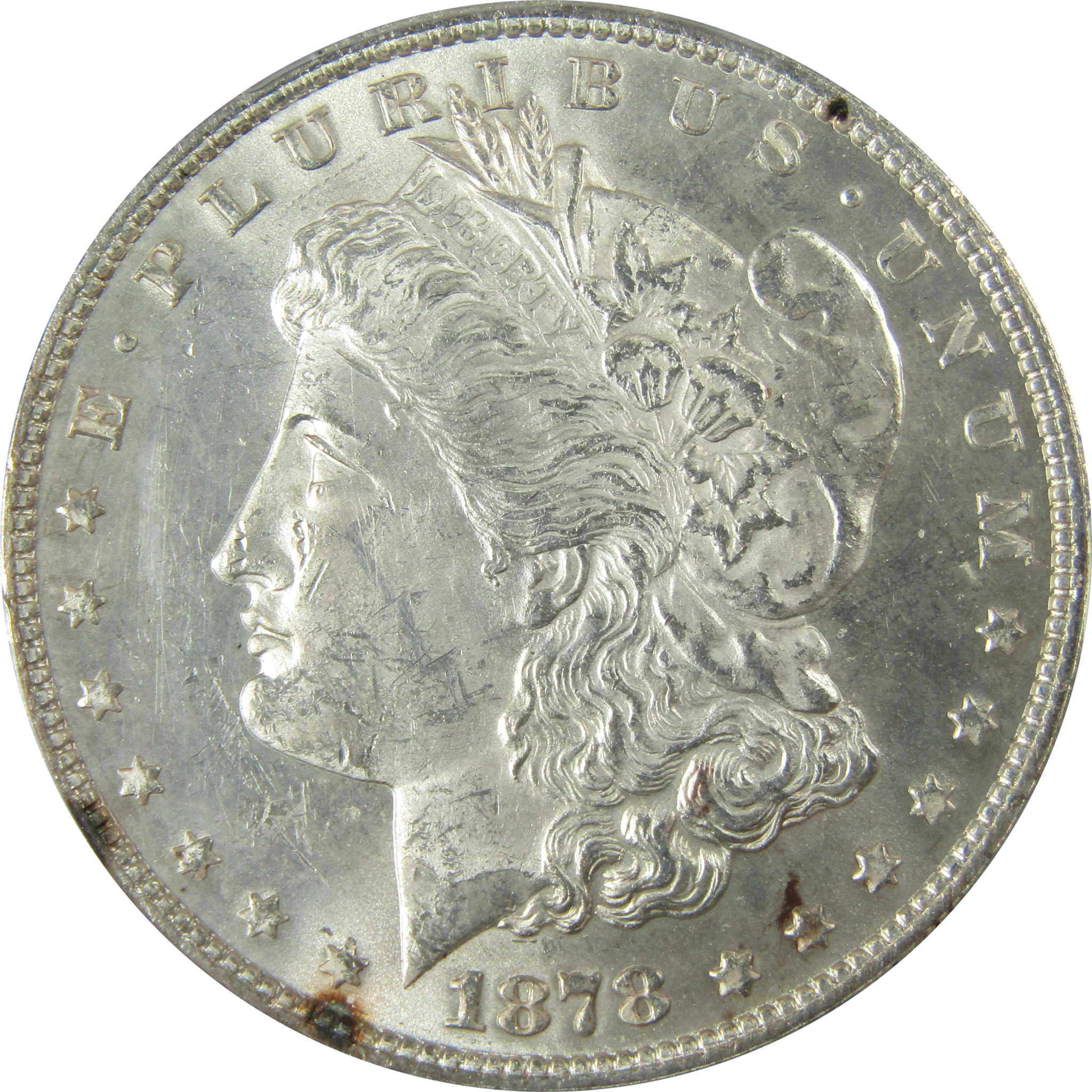 1878 7/8TF Weak Morgan Silver $1 Uncirculated Details PCGS SKU:CP917