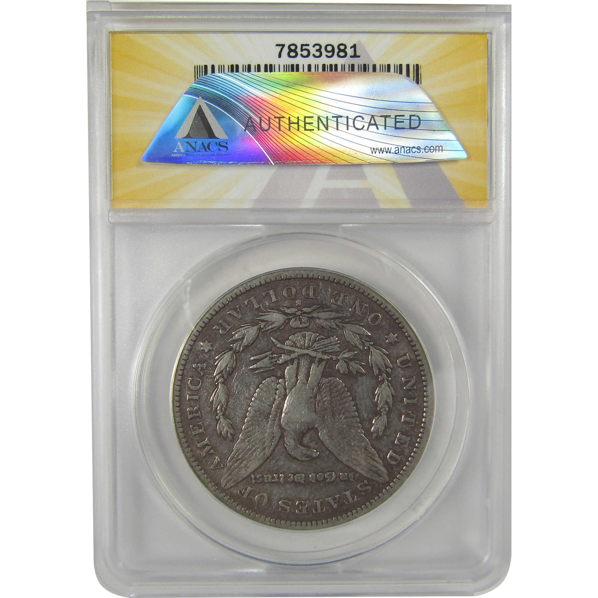 1896 S Morgan Dollar VF 30 ANACS Silver $1 Coin SKU:I20782 - Morgan coin - Morgan silver dollar - Morgan silver dollar for sale - Profile Coins & Collectibles