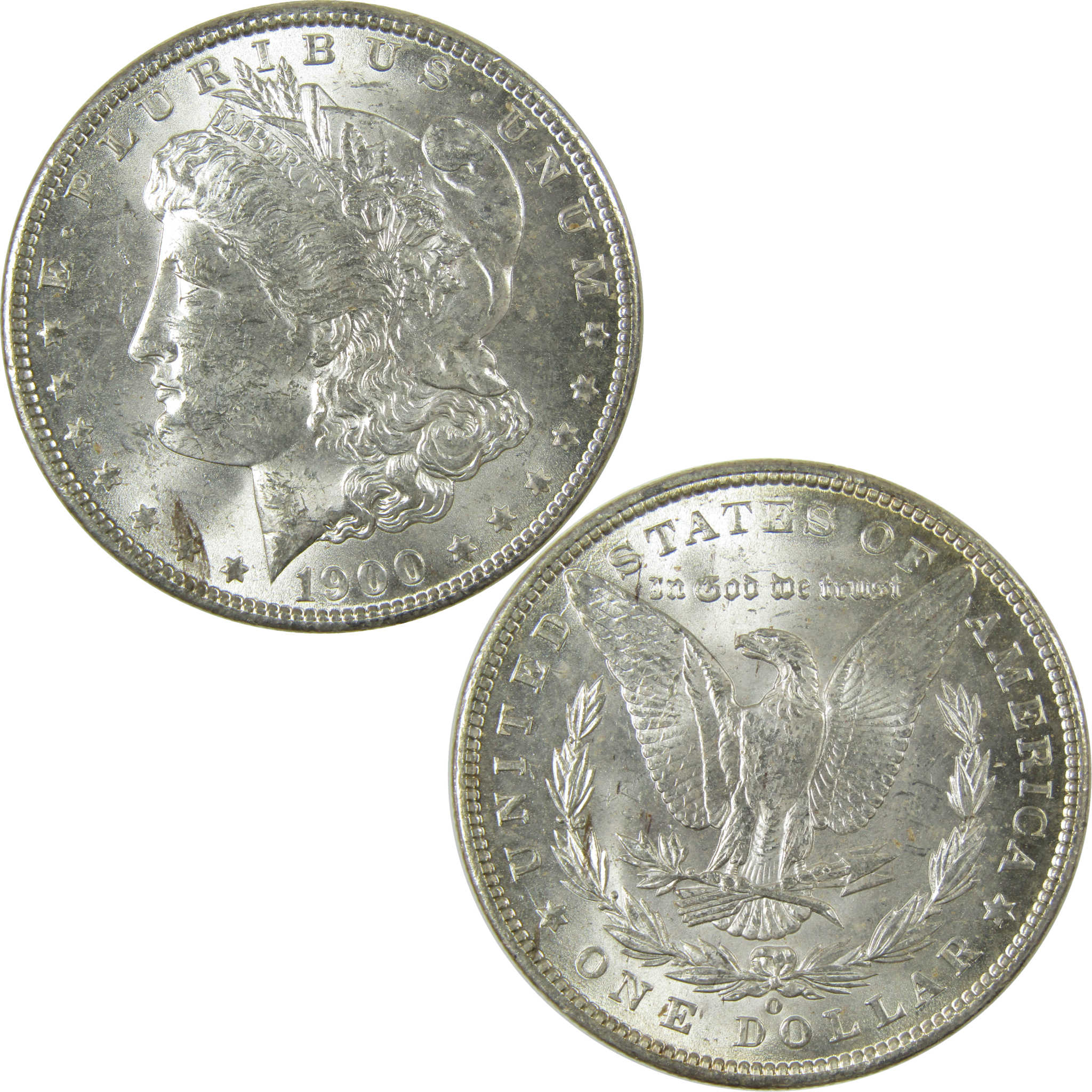 1900 O Morgan Silver Dollar Uncirculated Mint State $1 Coin SKU:I27727
