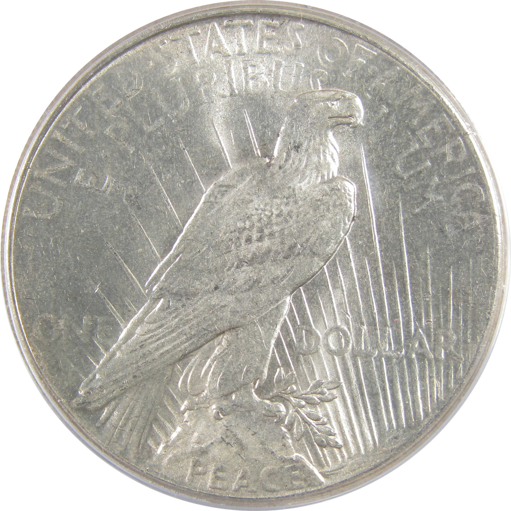 1926 VAM-2 Doubled Reverse Top 50 Peace Dollar AU 58 ANACS SKU:I18546