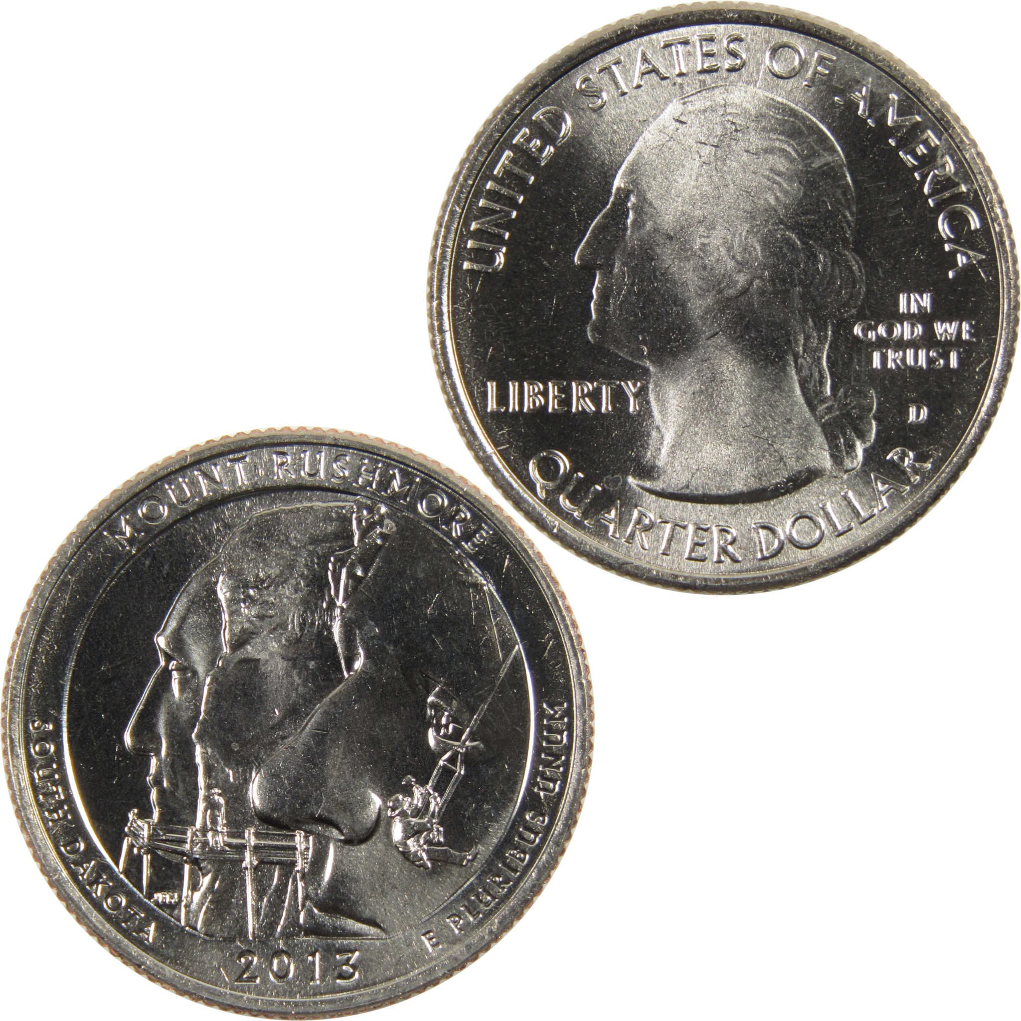 2013 D Mount Rushmore National Park Quarter BU Uncirculated Clad 25c