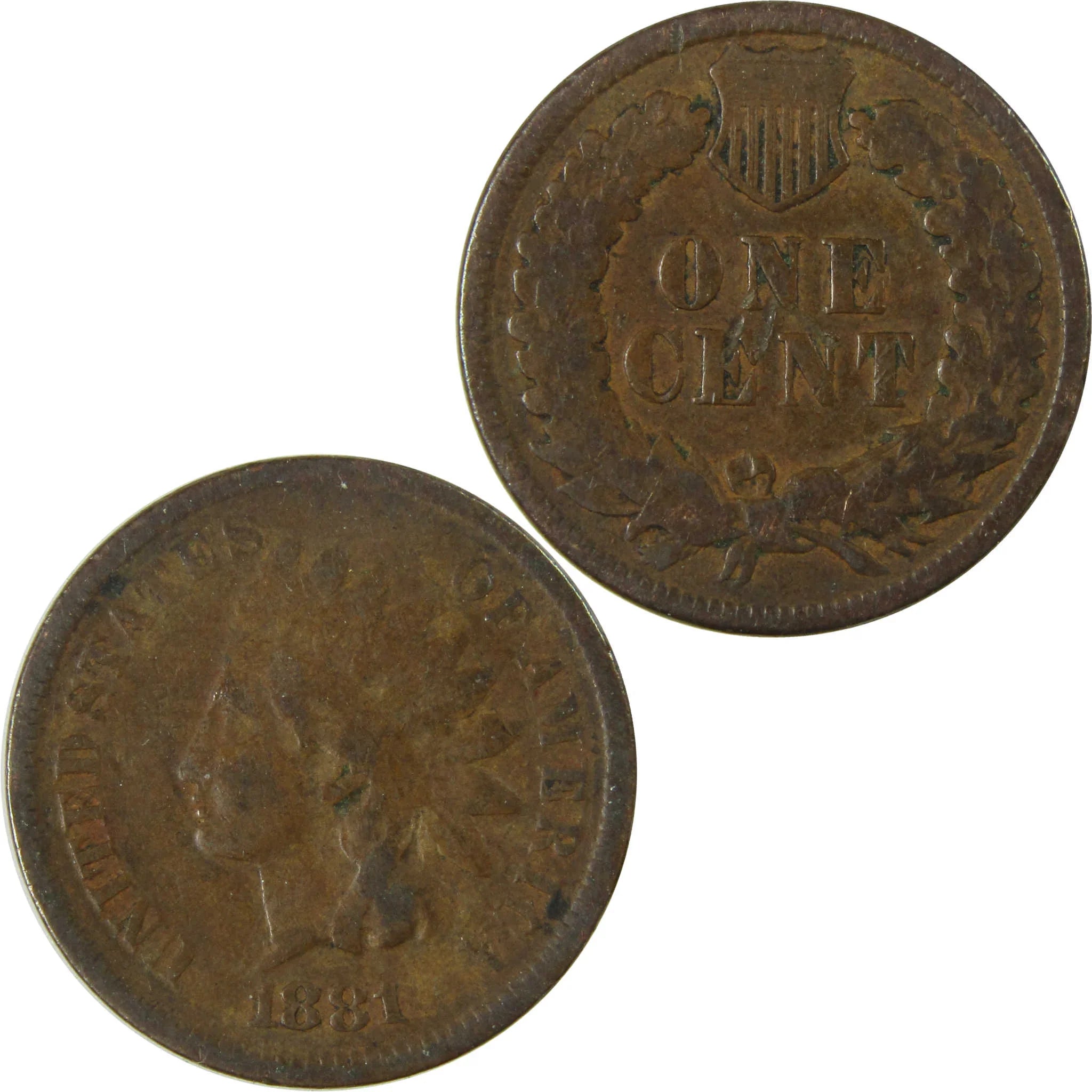 1881 Indian Head Cent VG Very Good Penny 1c Coin SKU:I26996