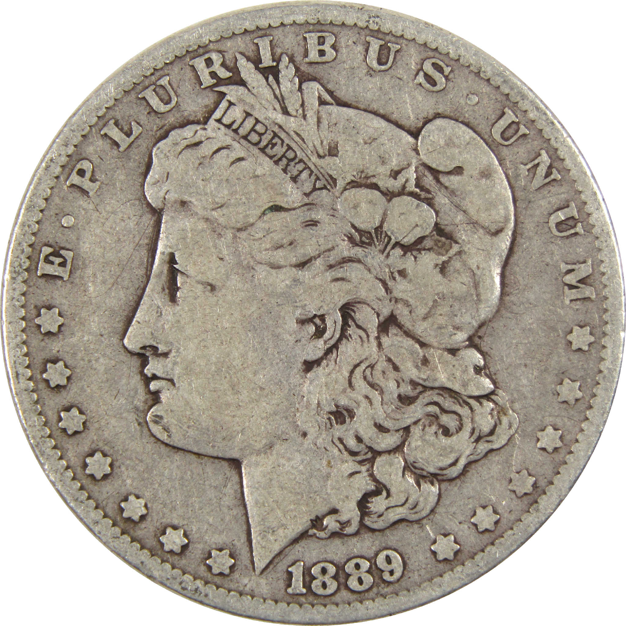 1889 Morgan Dollar VG Very Good Silver $1 Coin - Morgan coin - Morgan silver dollar - Morgan silver dollar for sale - Profile Coins & Collectibles
