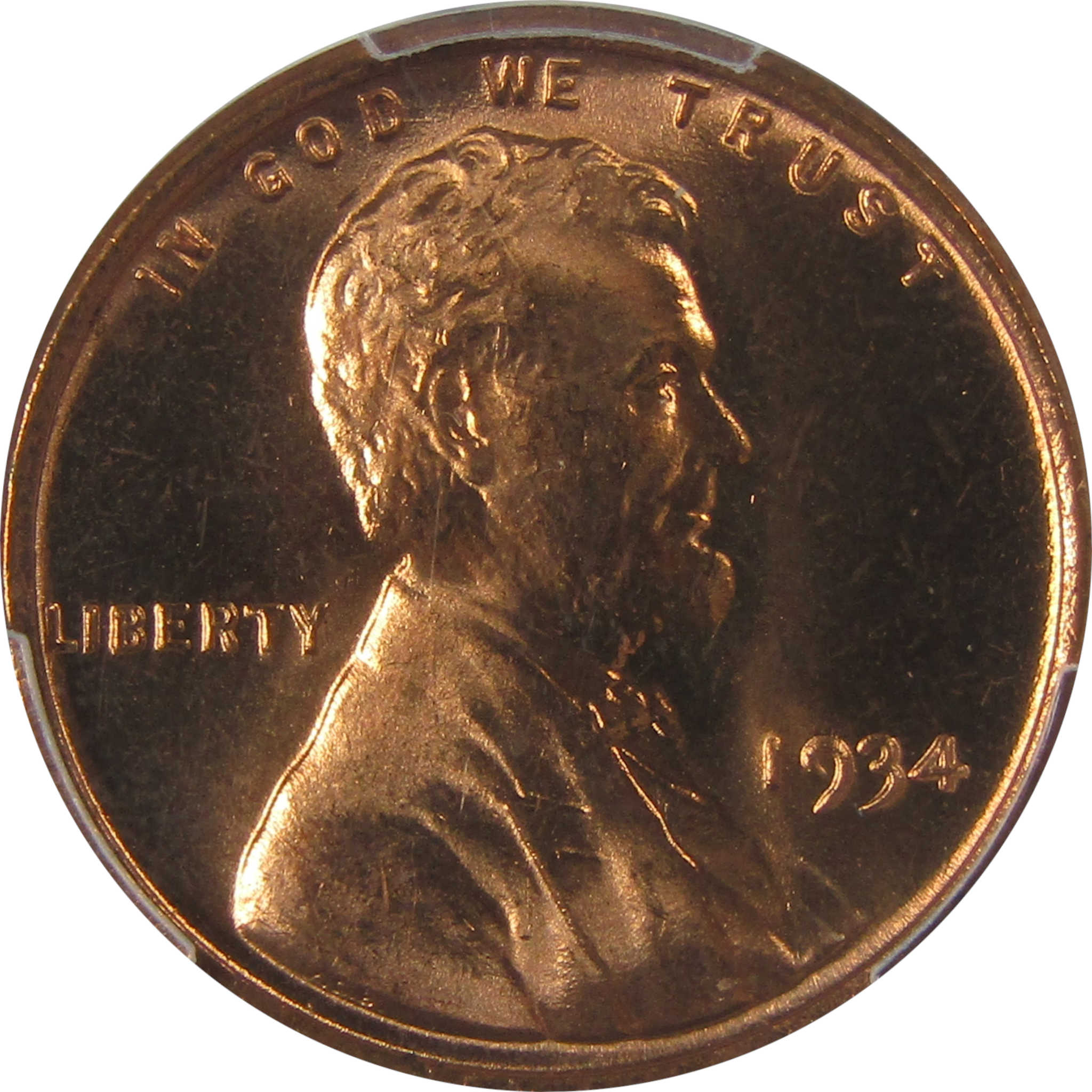 1934 Lincoln Wheat Cent MS 67 RD PCGS CAC Uncirculated SKU:I23349