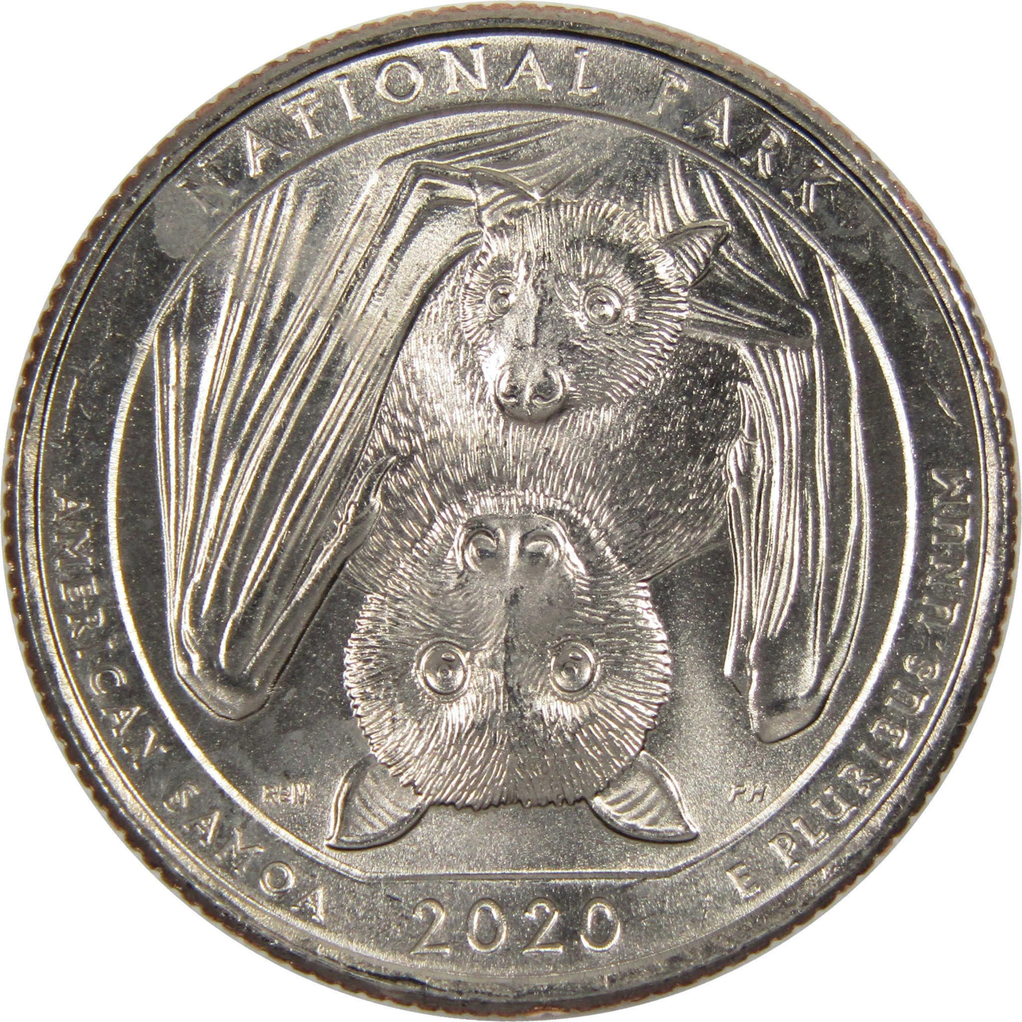2020 P&D National Park Quarter 10 Coin Set Uncirculated