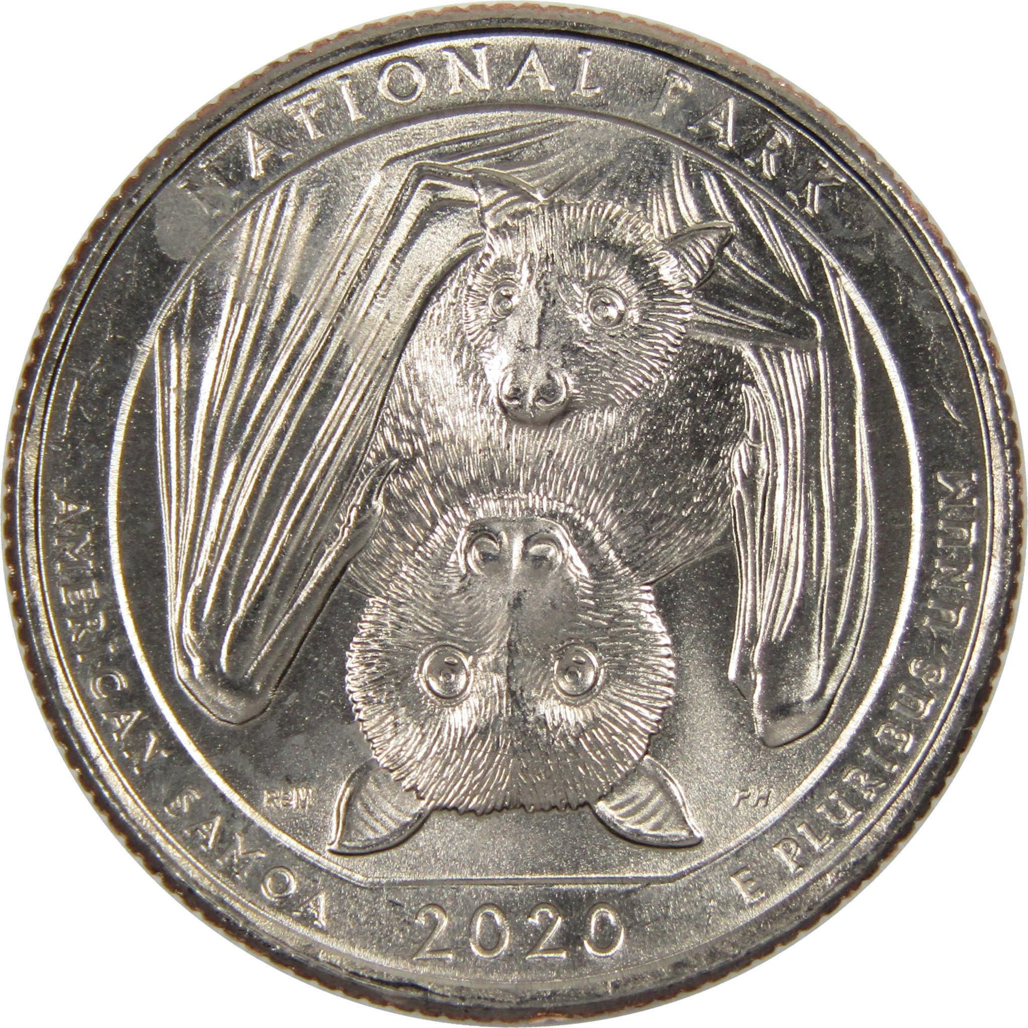 2020 P&D National Park Quarter 10 Coin Set Uncirculated