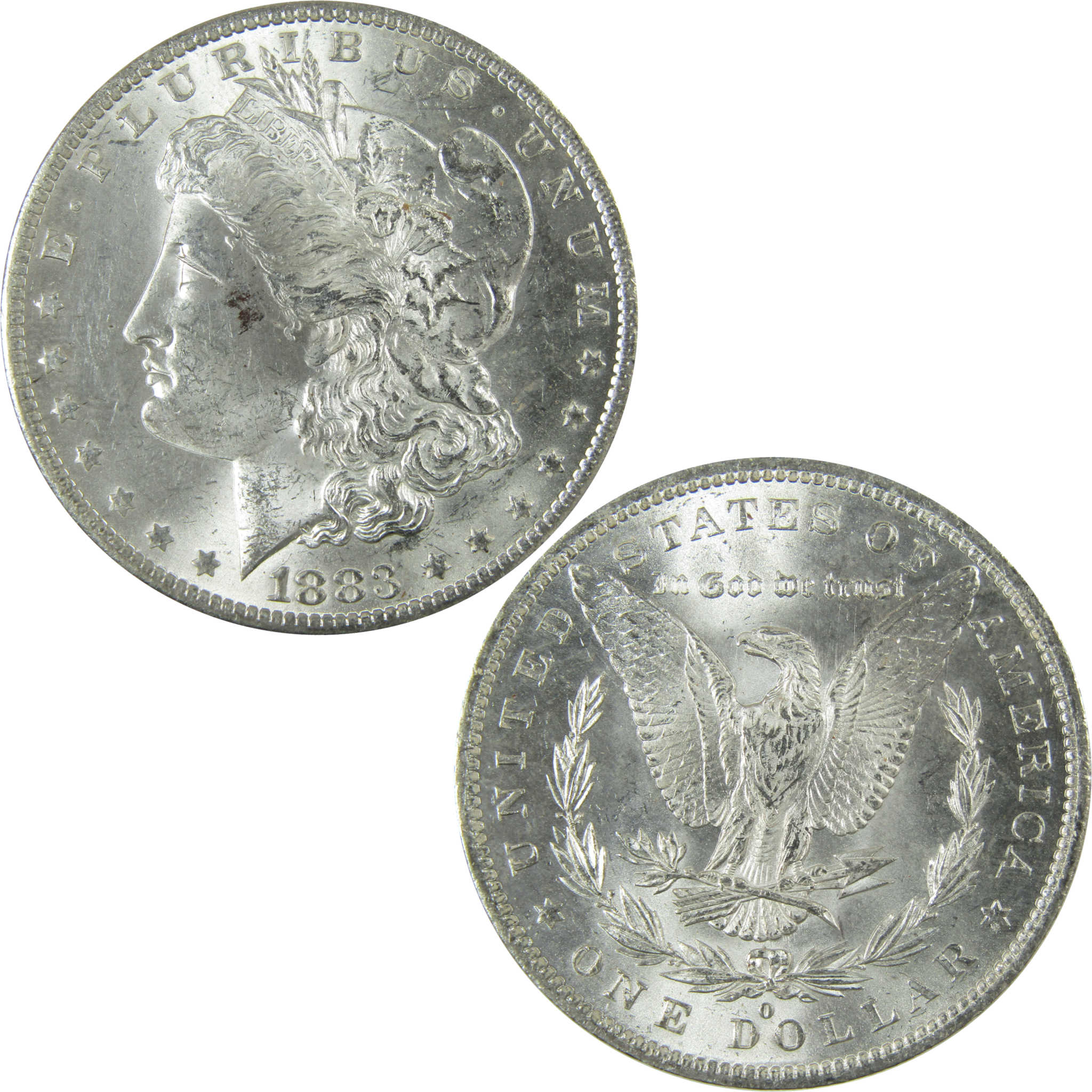 1883 O Morgan Silver Dollar Uncirculated Mint State $1 Coin SKU:I27867 - Morgan coin - Morgan silver dollar - Morgan silver dollar for sale - Profile Coins & Collectibles