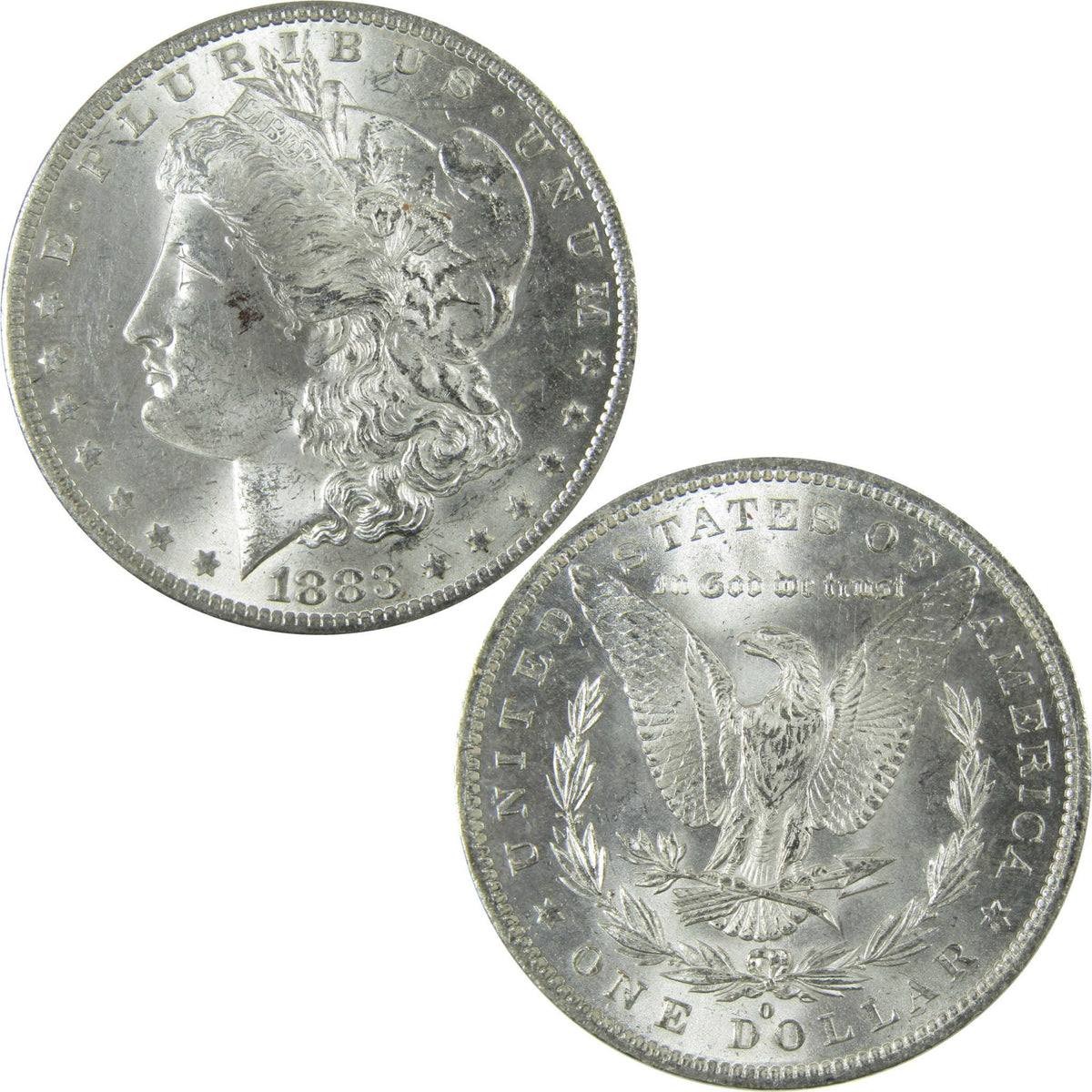 1883 O Morgan Silver Dollar Uncirculated Mint State $1 Coin SKU:I27867 - Morgan coin - Morgan silver dollar - Morgan silver dollar for sale - Profile Coins & Collectibles