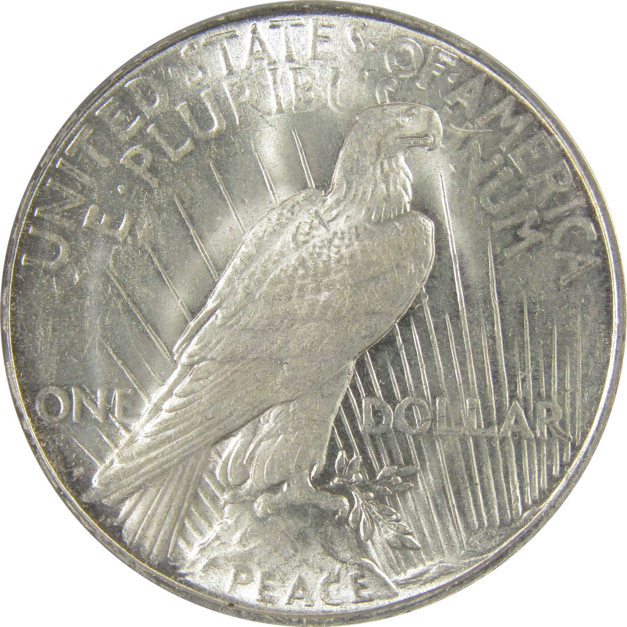 1923 D Peace Dollar AU 50 ANACS Silver $1 Coin SKU:I20885