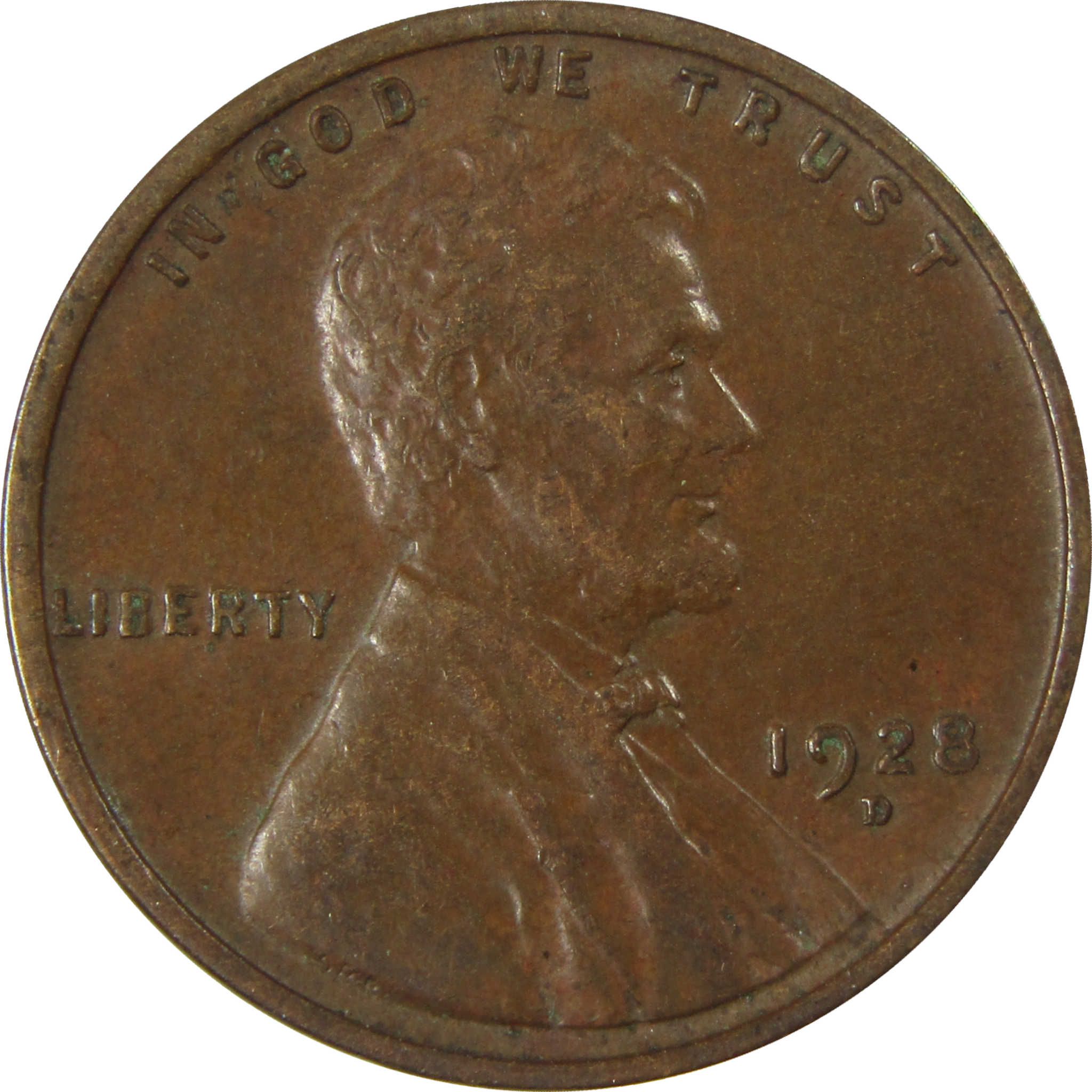 1928 D Lincoln Wheat Cent XF EF Extremely Fine 1c Coin SKU:I27574