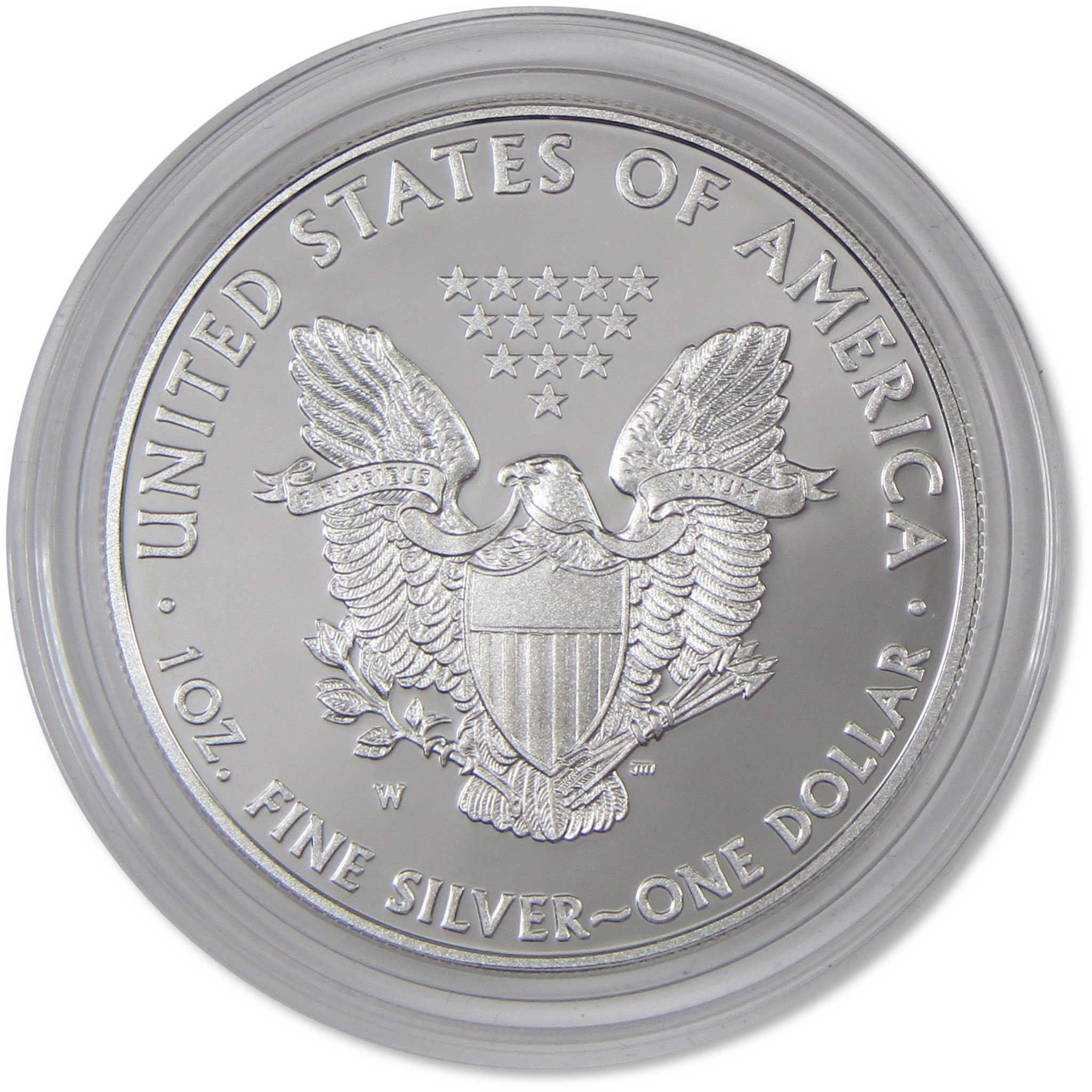 2012 W American Silver Eagle Choice Proof Bullion $1 Coin OGP COA
