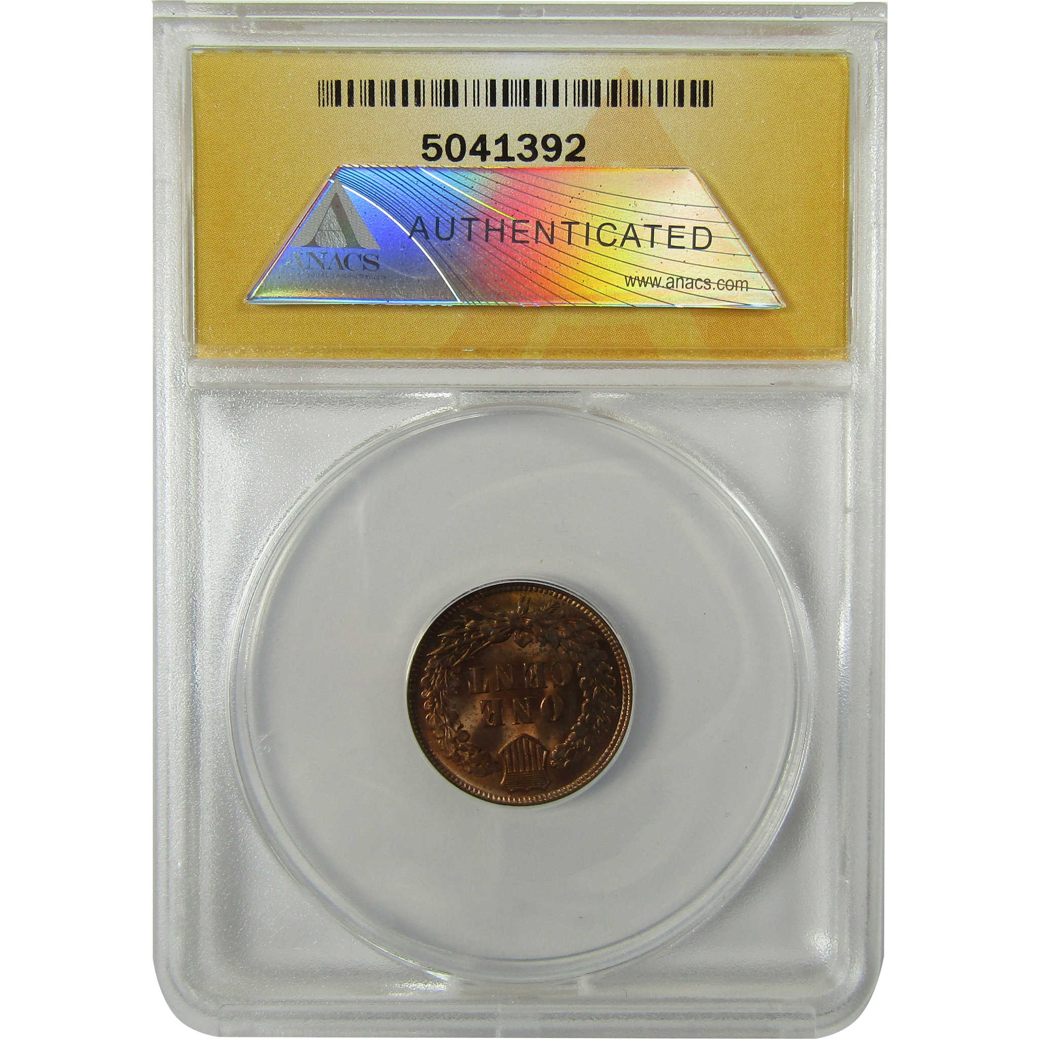 1909 Indian Head Cent MS 60 Details ANACS Uncirculated SKU:I28392