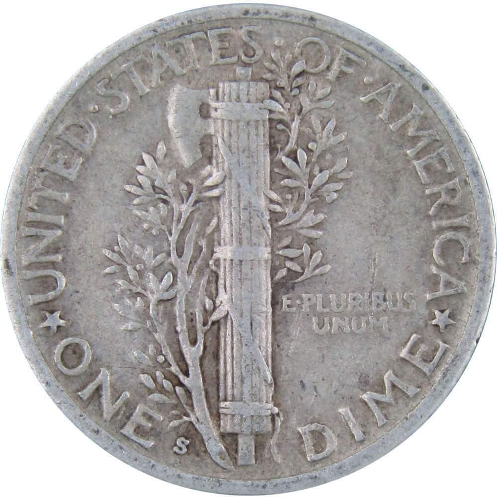 1939 S Mercury Dime VF Very Fine 90% Silver 10c US Coin Collectible
