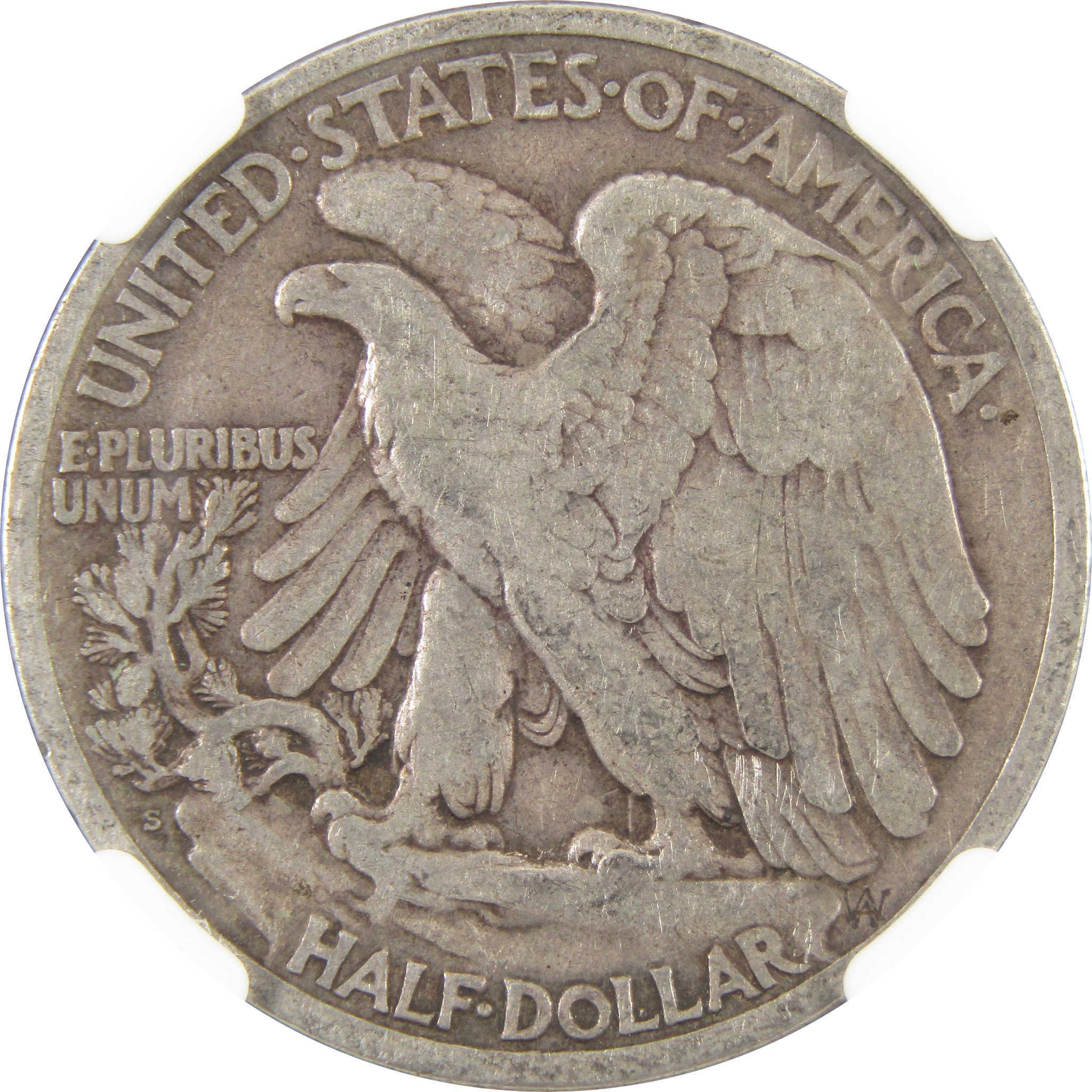 1921 S Liberty Walking Half Dollar VF 20 NGC 90% Silver 50c SKU:I10483