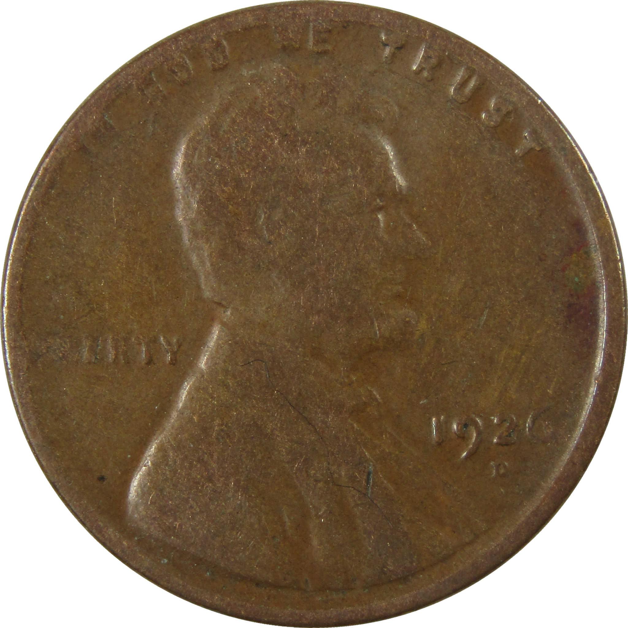 1926 D Lincoln Wheat Cent G Good Penny 1c Coin SKU:I27189