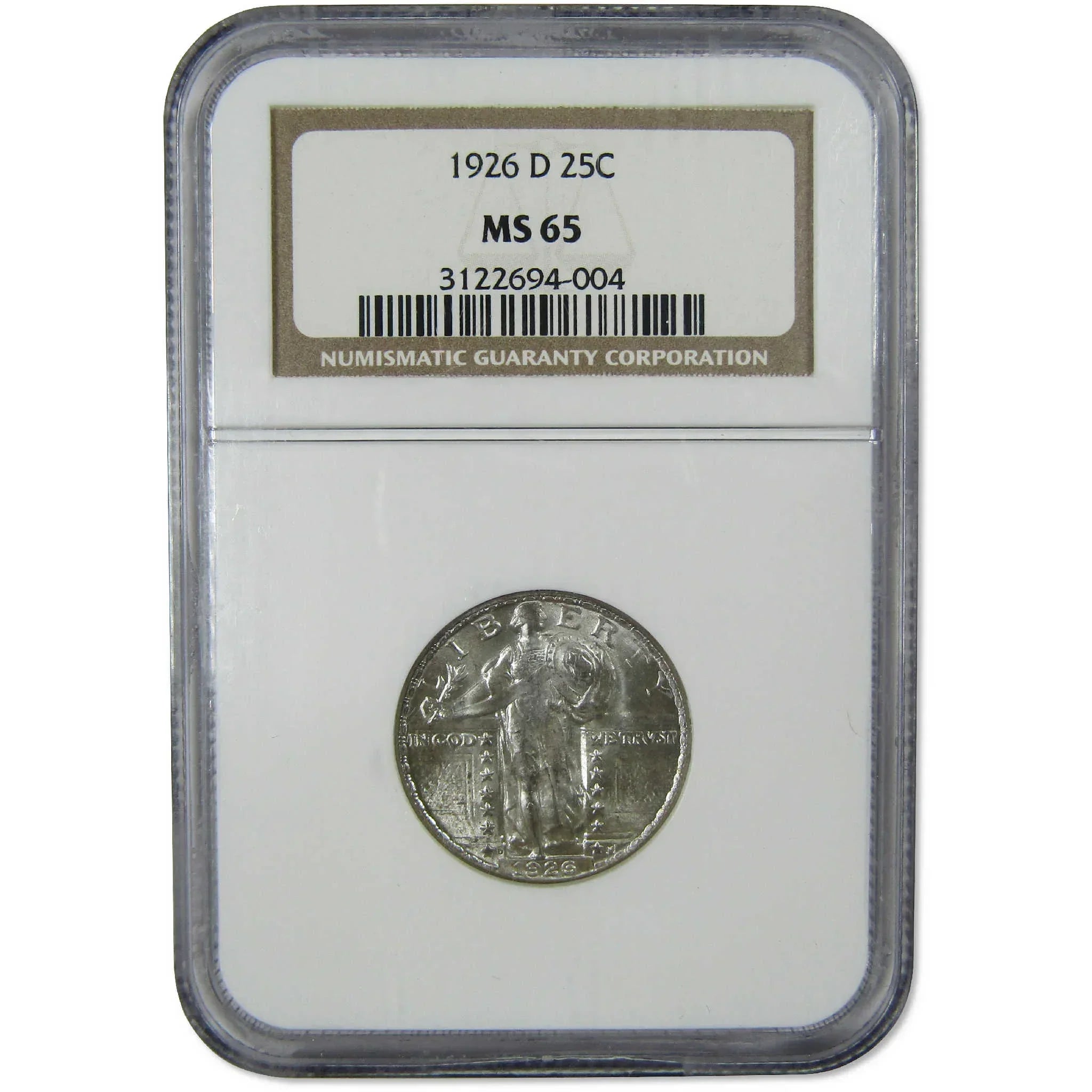 1926 D Standing Liberty Silver Quarter MS 65 NGC Uncirculated 25c Coin