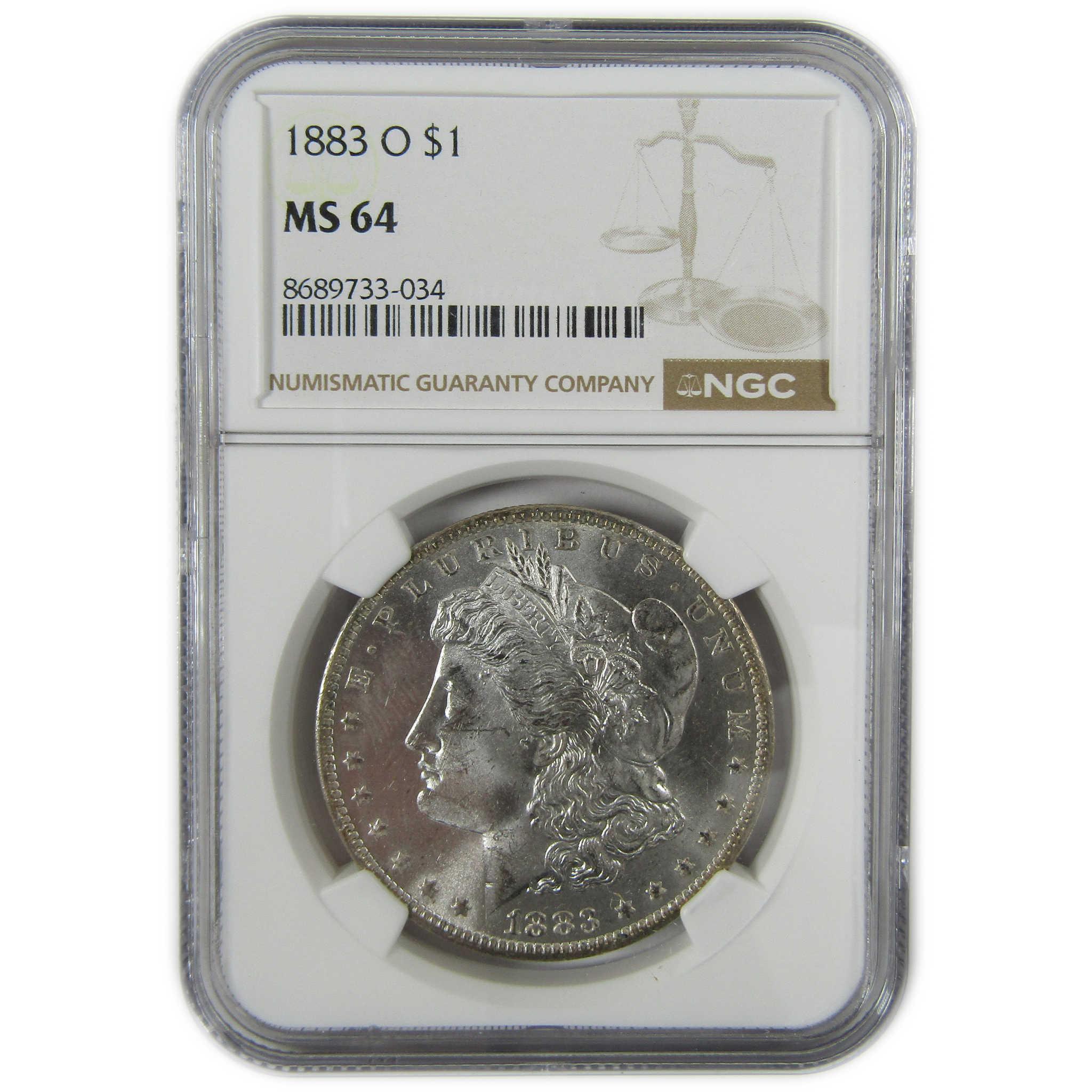 1883 O Morgan Silver Dollar MS 64 NGC Uncirculated $1 Coin SKU:CP470 - Morgan coin - Morgan silver dollar - Morgan silver dollar for sale - Profile Coins & Collectibles