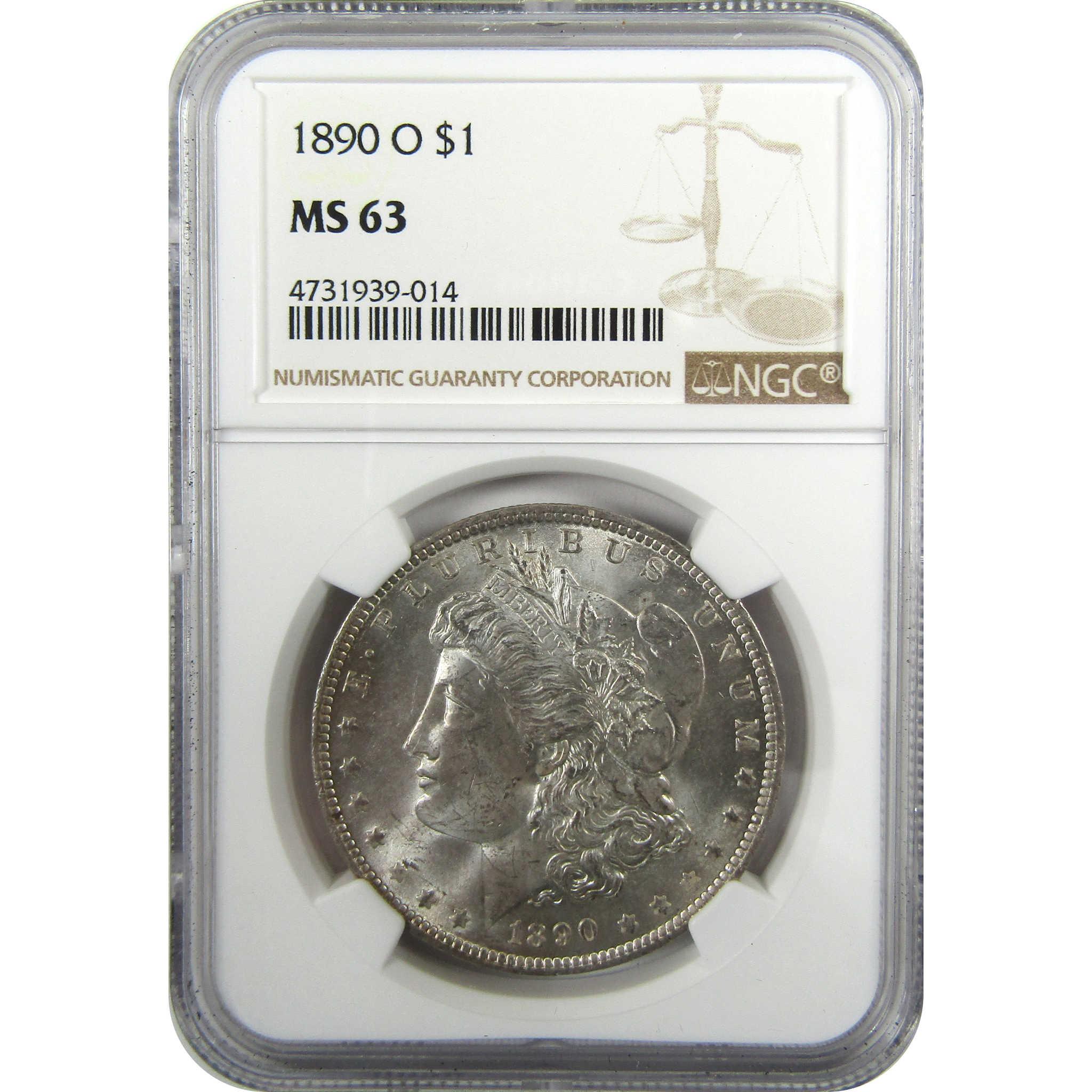 1890 O Morgan Silver Dollar MS 63 NGC Uncirculated SKU:CP1058 - Morgan coin - Morgan silver dollar - Morgan silver dollar for sale - Profile Coins & Collectibles