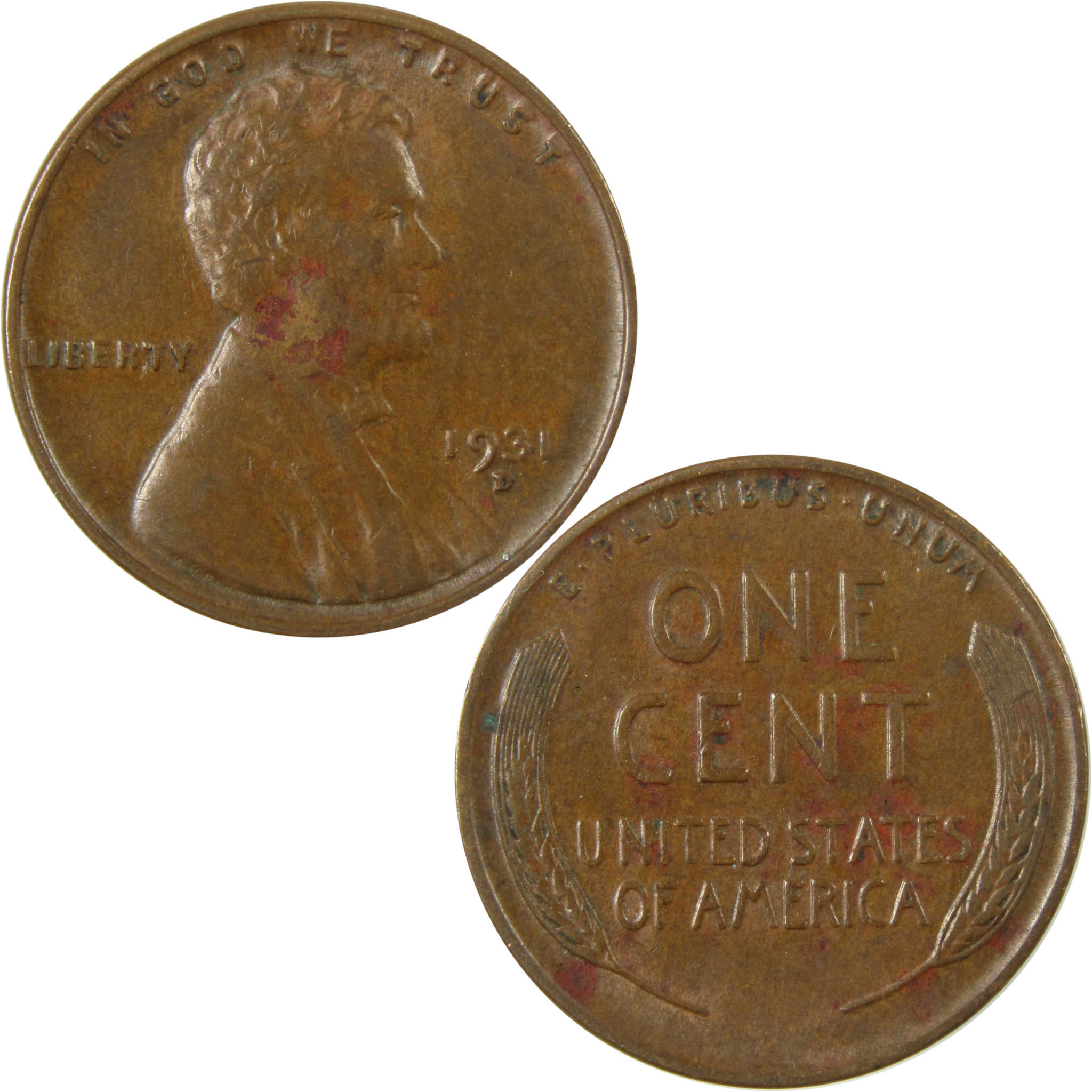 1931 D Lincoln Wheat Cent AU About Uncirculated Penny SKU:I26822