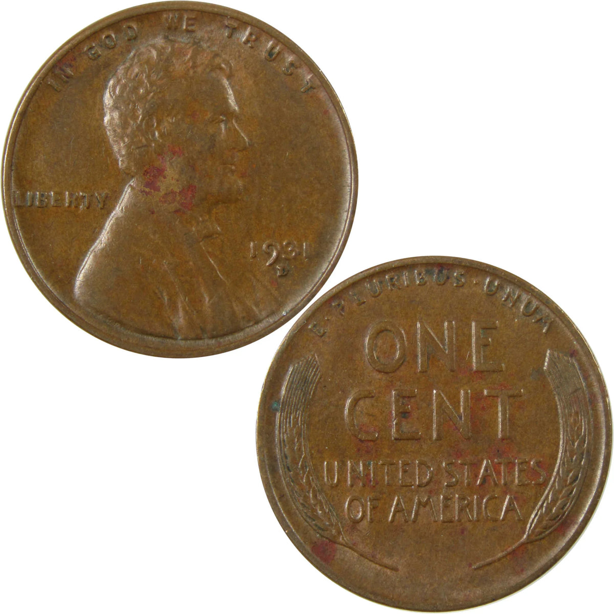 1931 D Lincoln Wheat Cent AU About Uncirculated Penny SKU:I26822